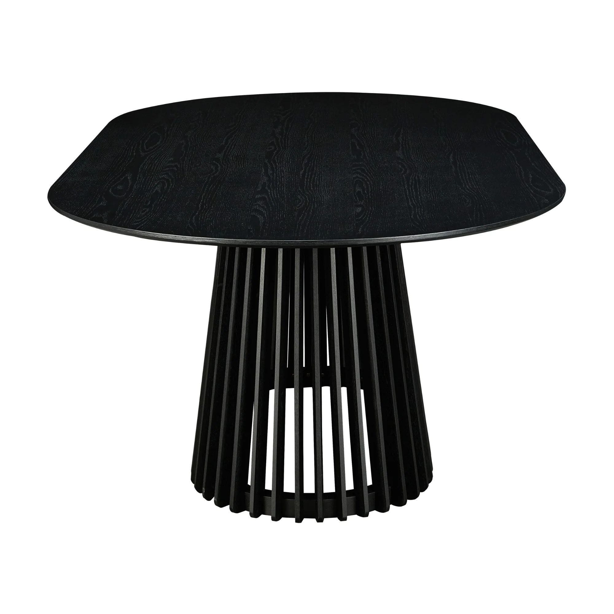 Ravenwood Casablanca 200cm Oval Dining Table Black - Image 6