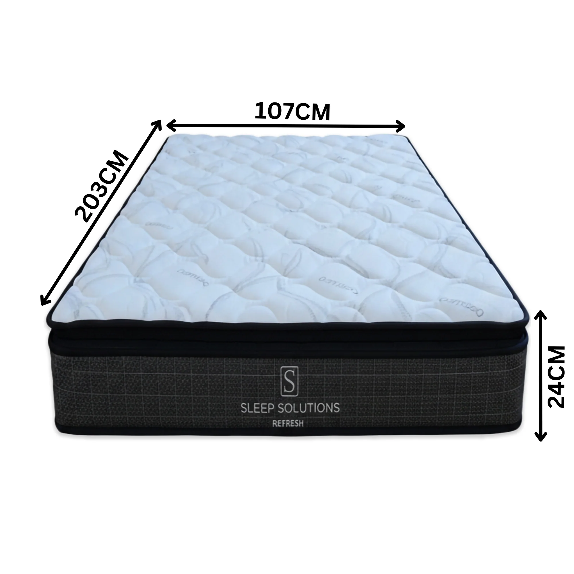Refresh Pocket Spring Mattress Medium Bamboo Cover Pillow Top - Image 12