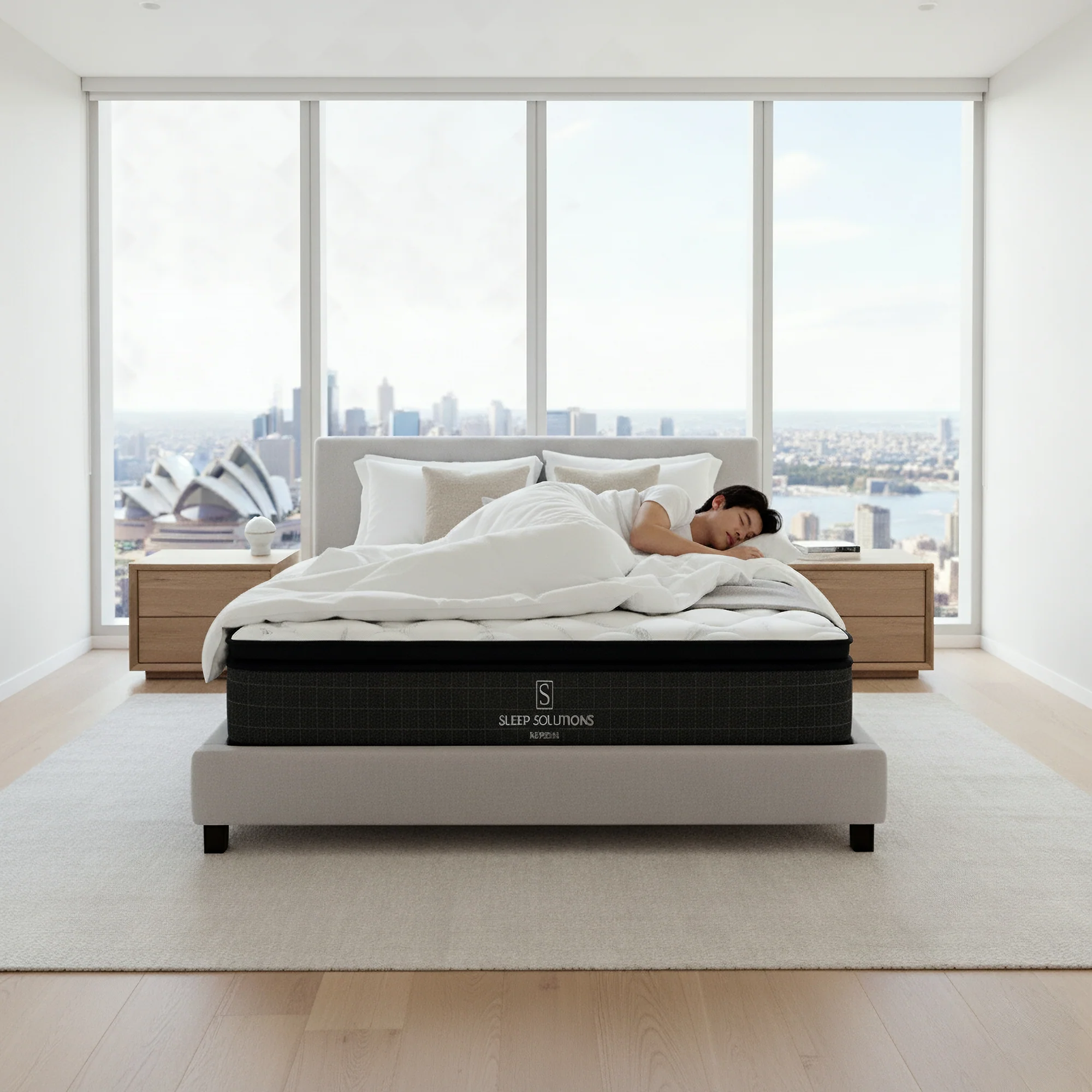 Refresh Pocket Spring Mattress Medium Bamboo Cover Pillow Top - Image 13