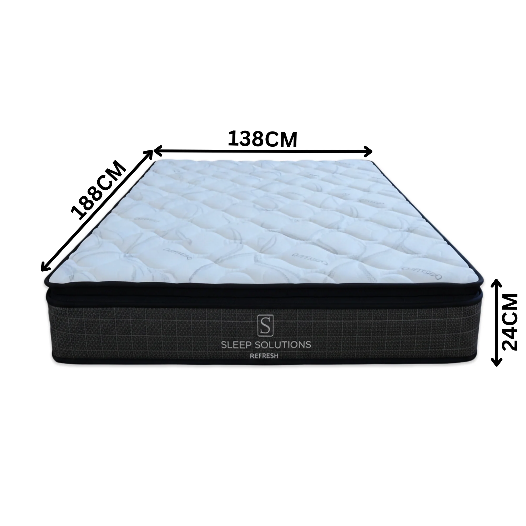 Refresh Pocket Spring Mattress Medium Bamboo Cover Pillow Top - Image 18