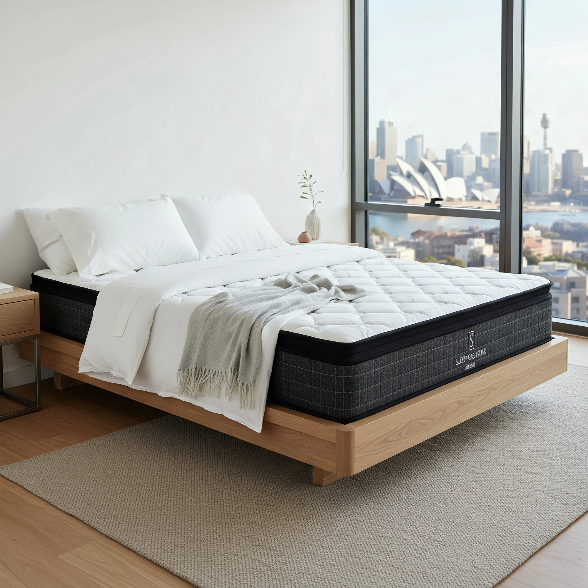 Refresh Pocket Spring Mattress Medium Bamboo Cover Pillow Top - Image 23