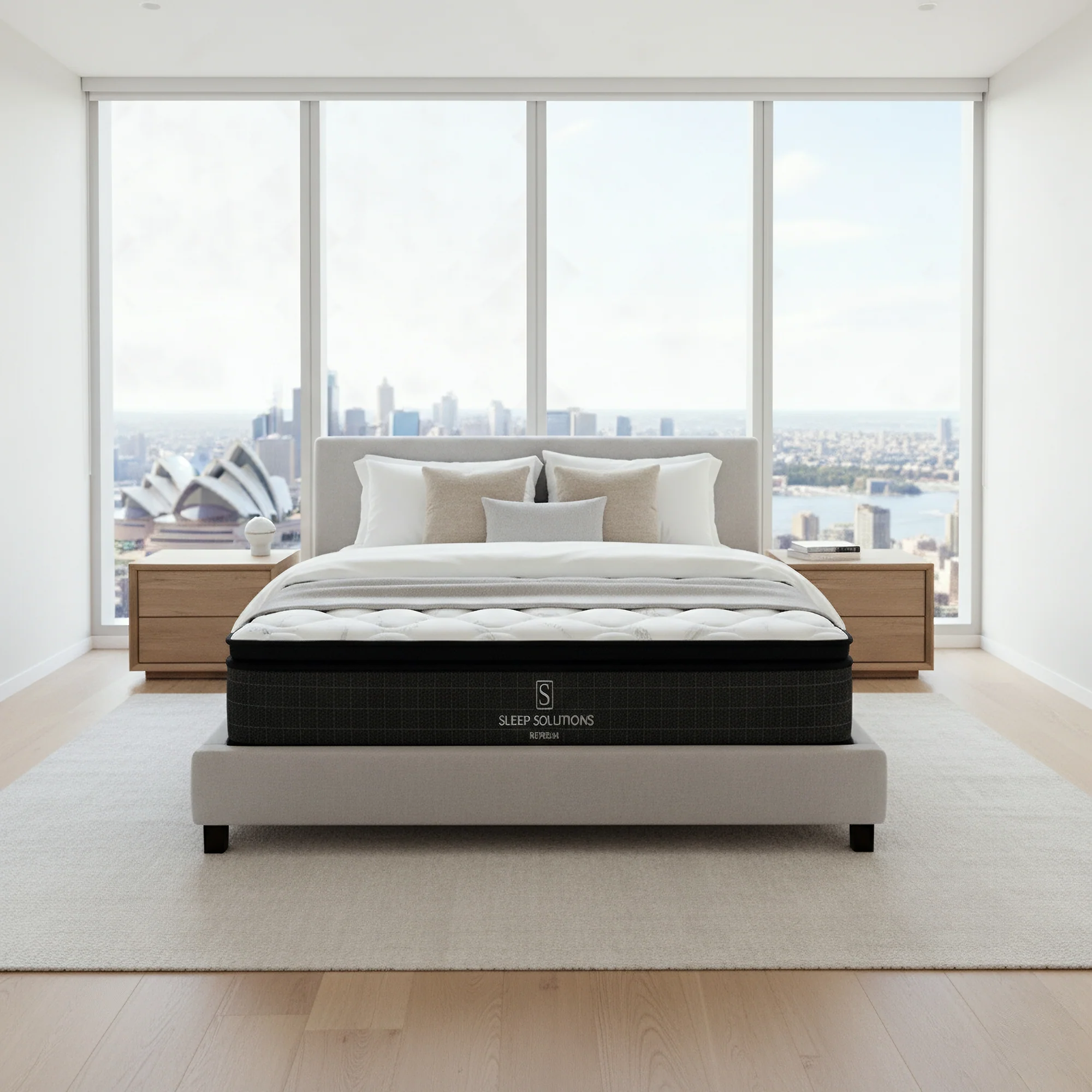 Refresh Pocket Spring Mattress Medium Bamboo Cover Pillow Top - Image 7