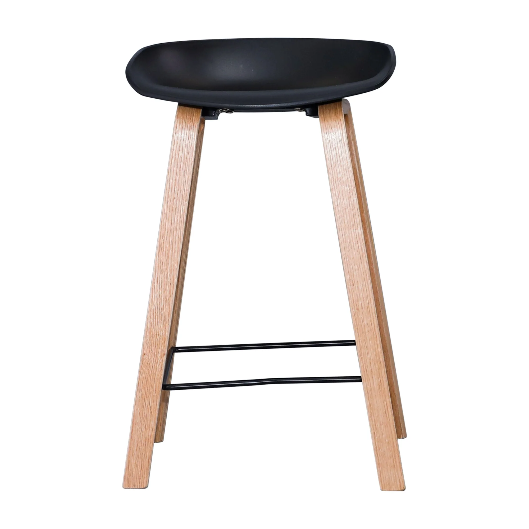 Replica Hay Set of 2 Bar Stool Seat Black Oak - Image 5