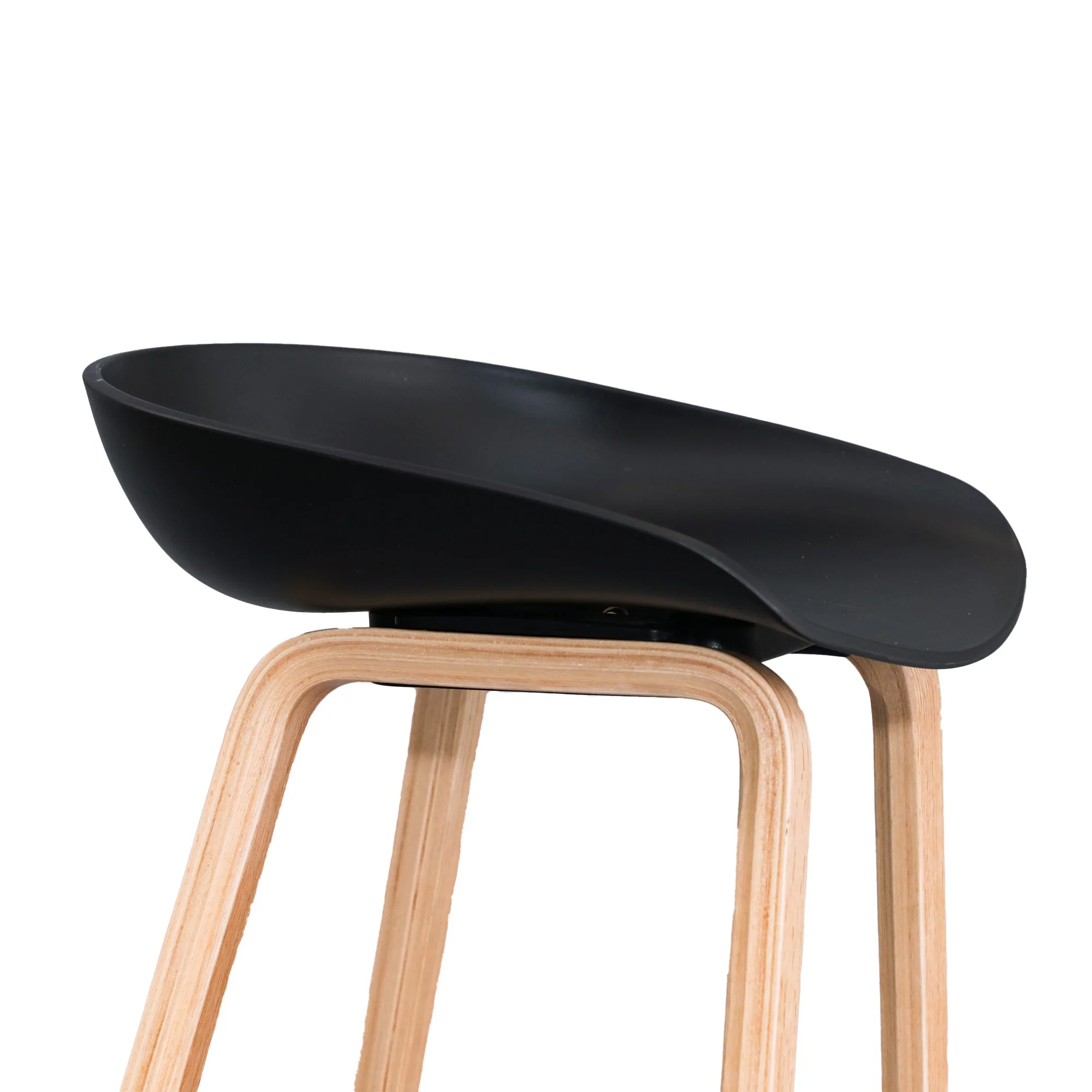 Replica Hay Set of 2 Bar Stool Seat Black Oak - Image 6