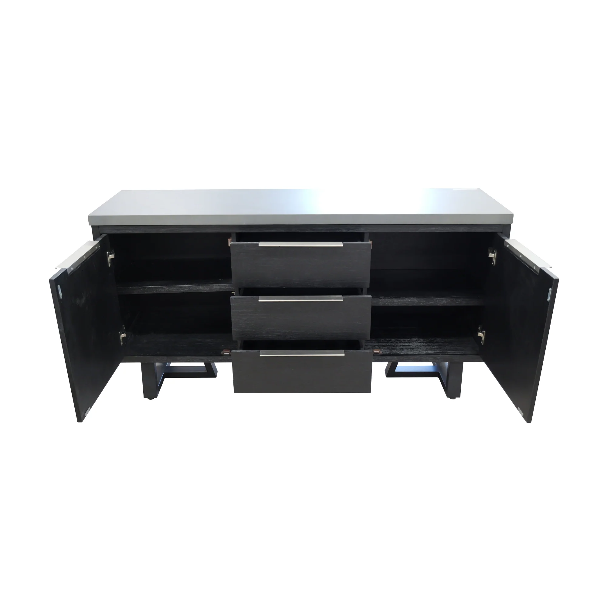 Rocky 160cm Buffet Table Dark Grey - Image 3