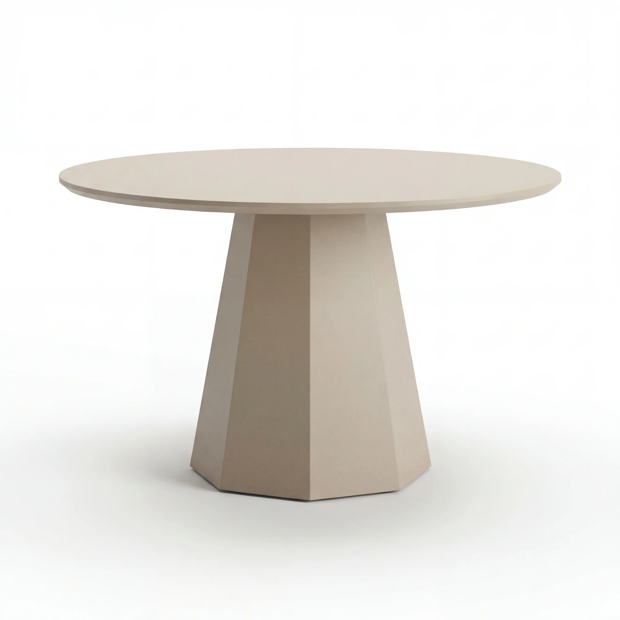 Ruddy 120cm Round Dining Table Putty Beige - Image 2