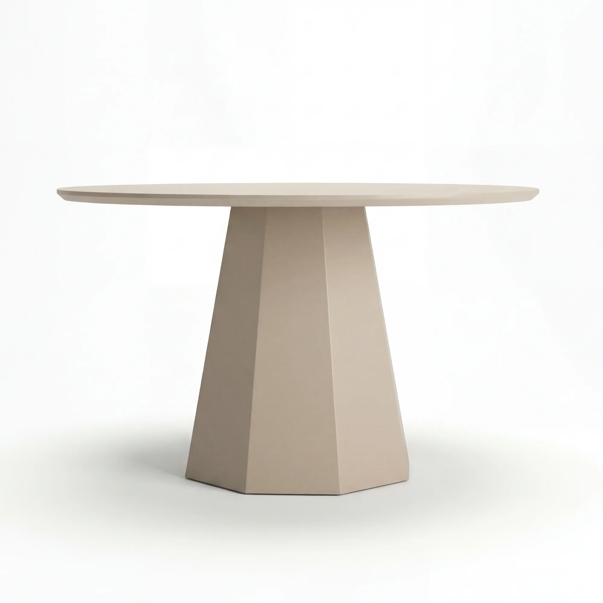 Ruddy 120cm Round Dining Table Putty Beige - Image 6