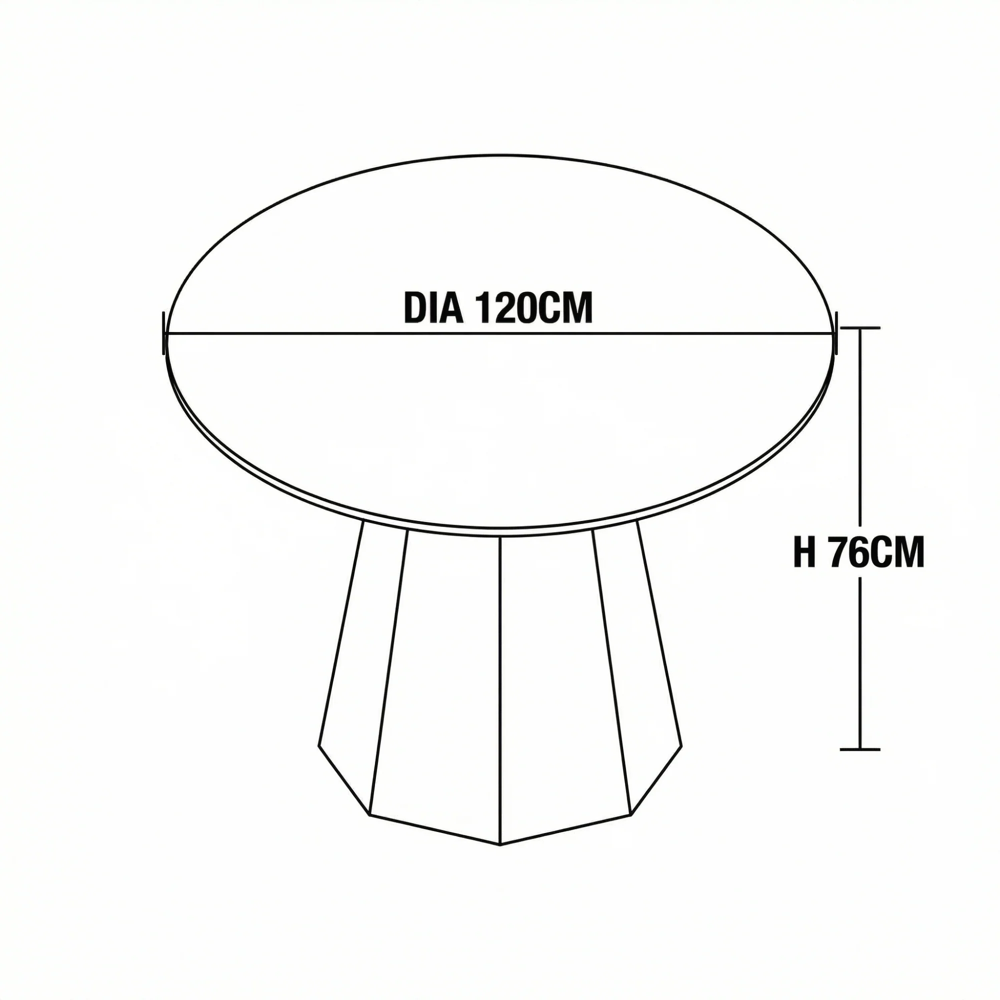 Ruddy 120cm Round Dining Table Putty Beige - Image 8
