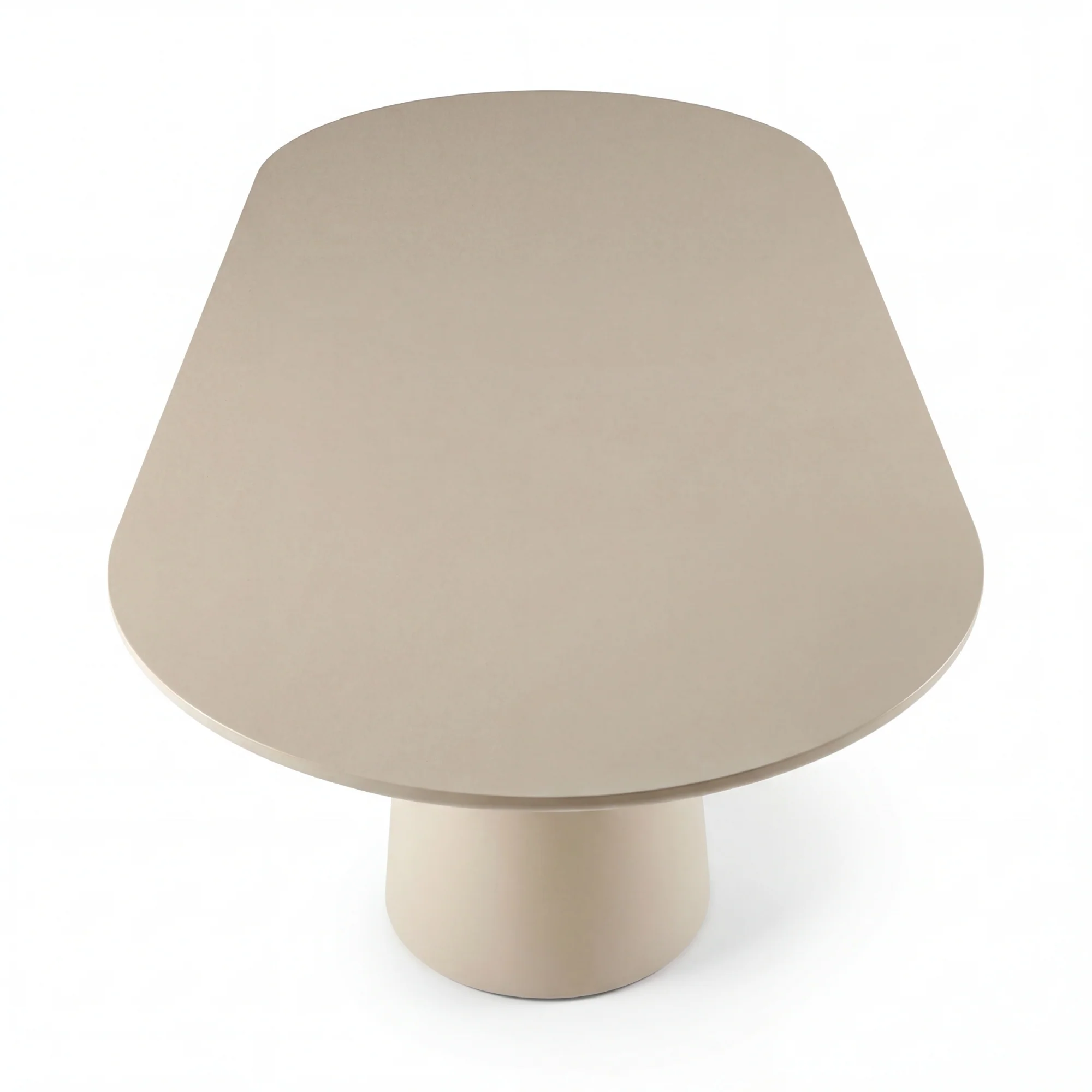 Sade 200cm Oval Dining Table Putty Beige - Image 6