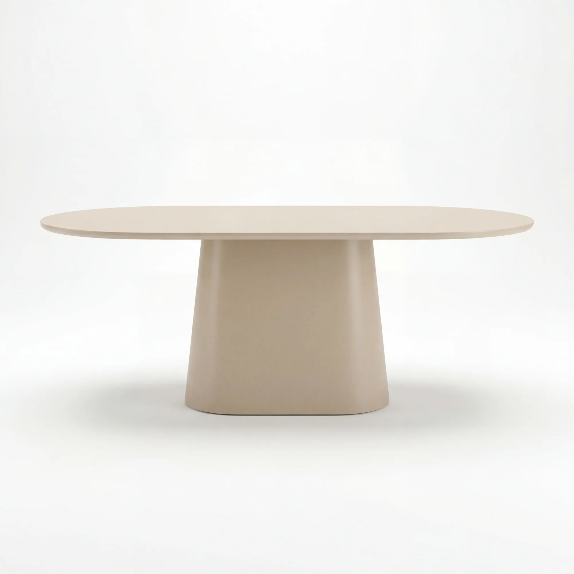 Sade 200cm Oval Dining Table Putty Beige - Image 7