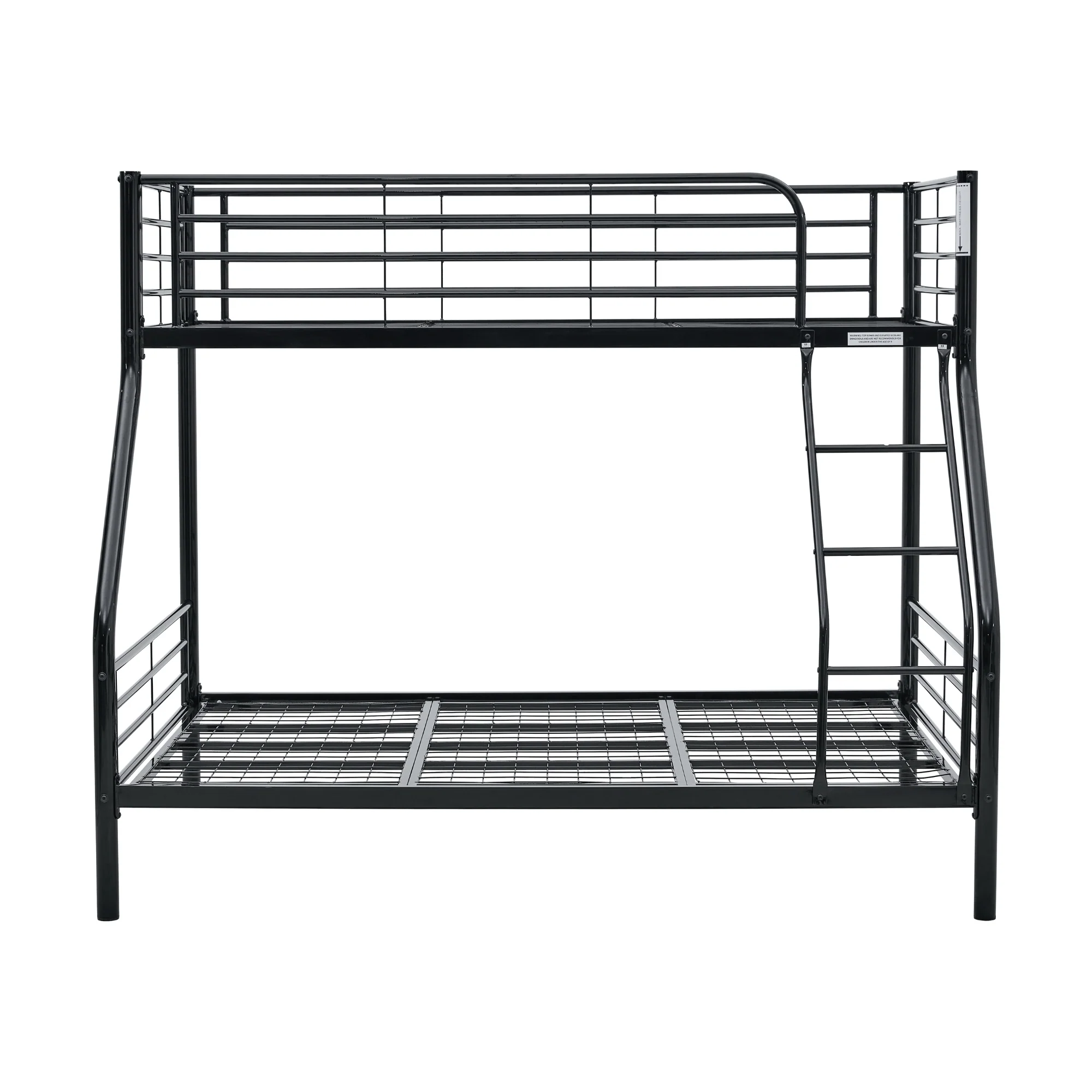 Sams Single Double Metal Bunk Bed Frame Black - Image 2