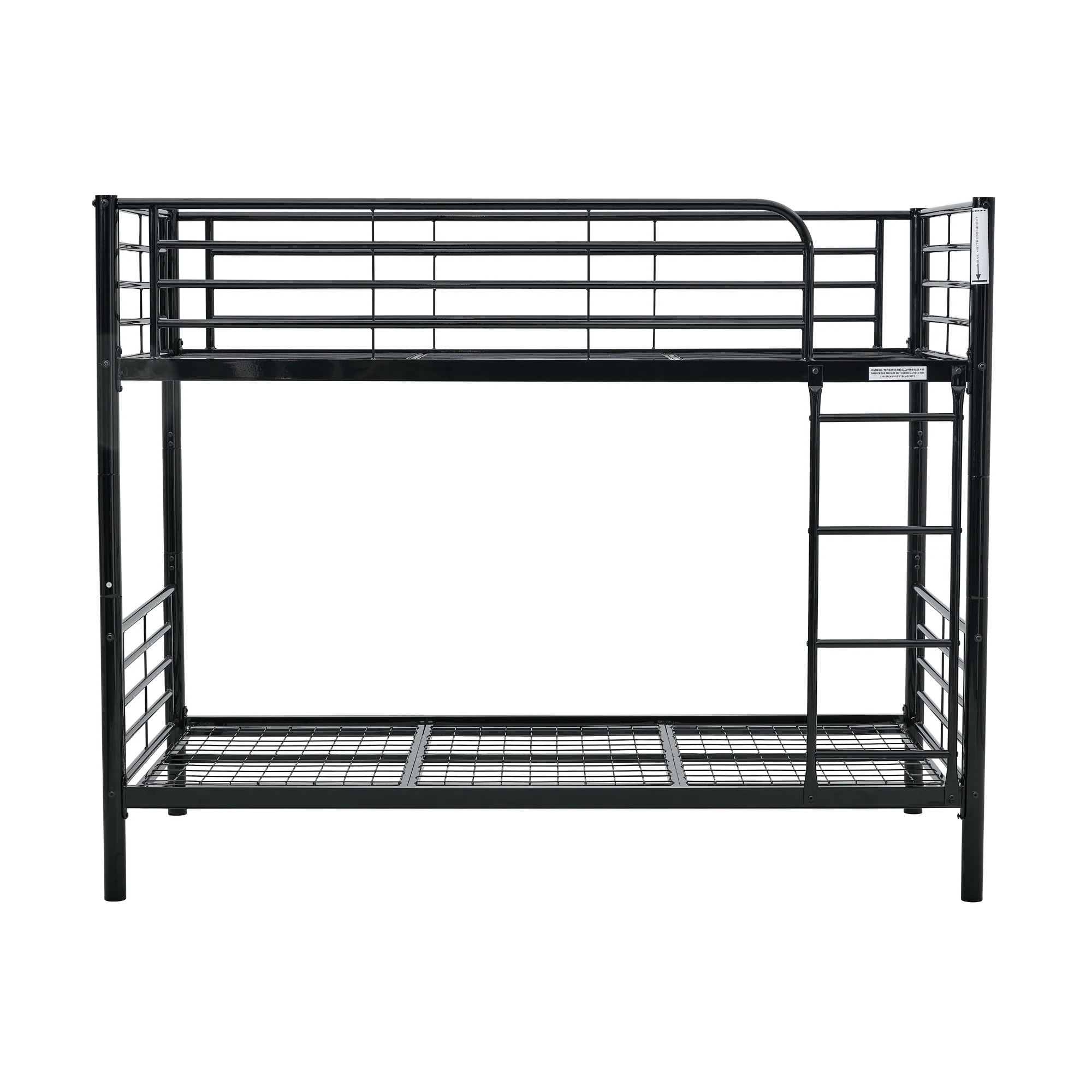 Sams Single Metal Bunk Bed Frame Black - Image 2