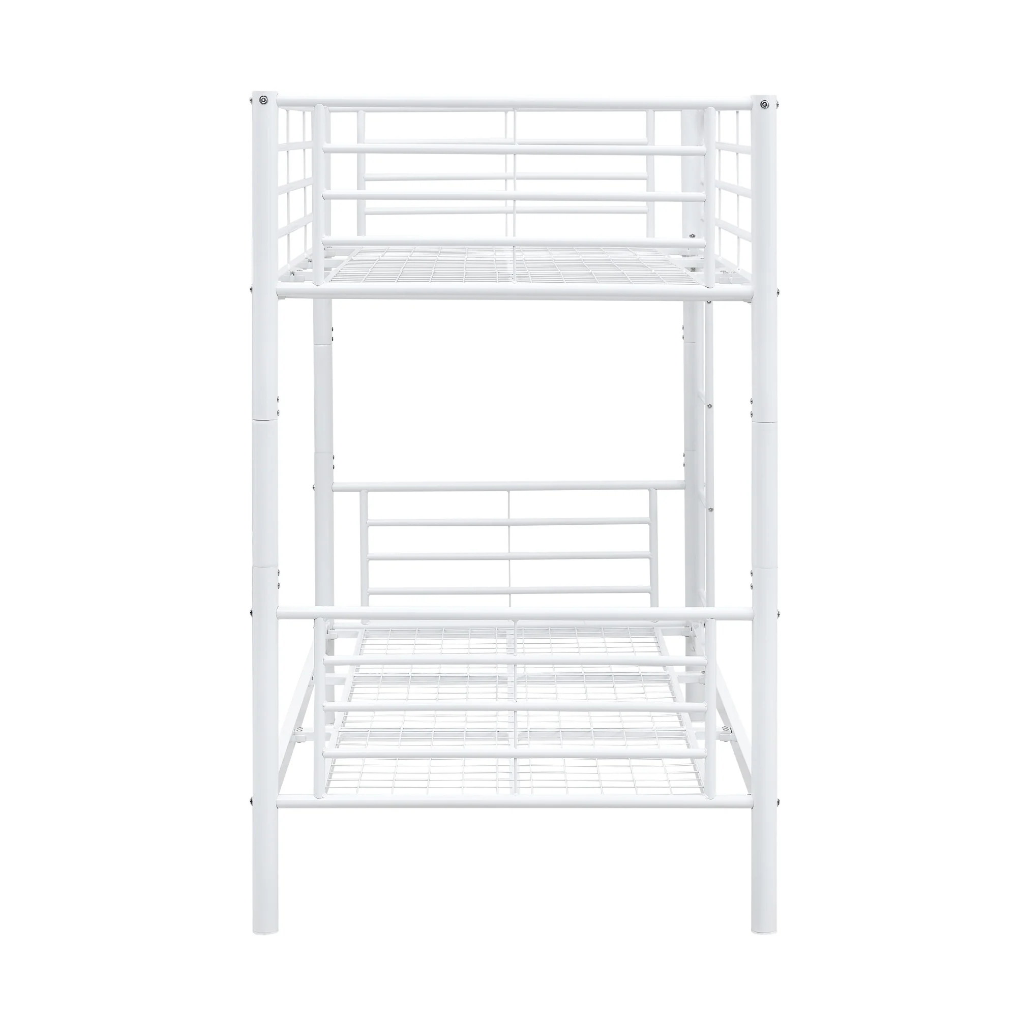 Sams Single Metal Bunk Bed Frame White - Image 4