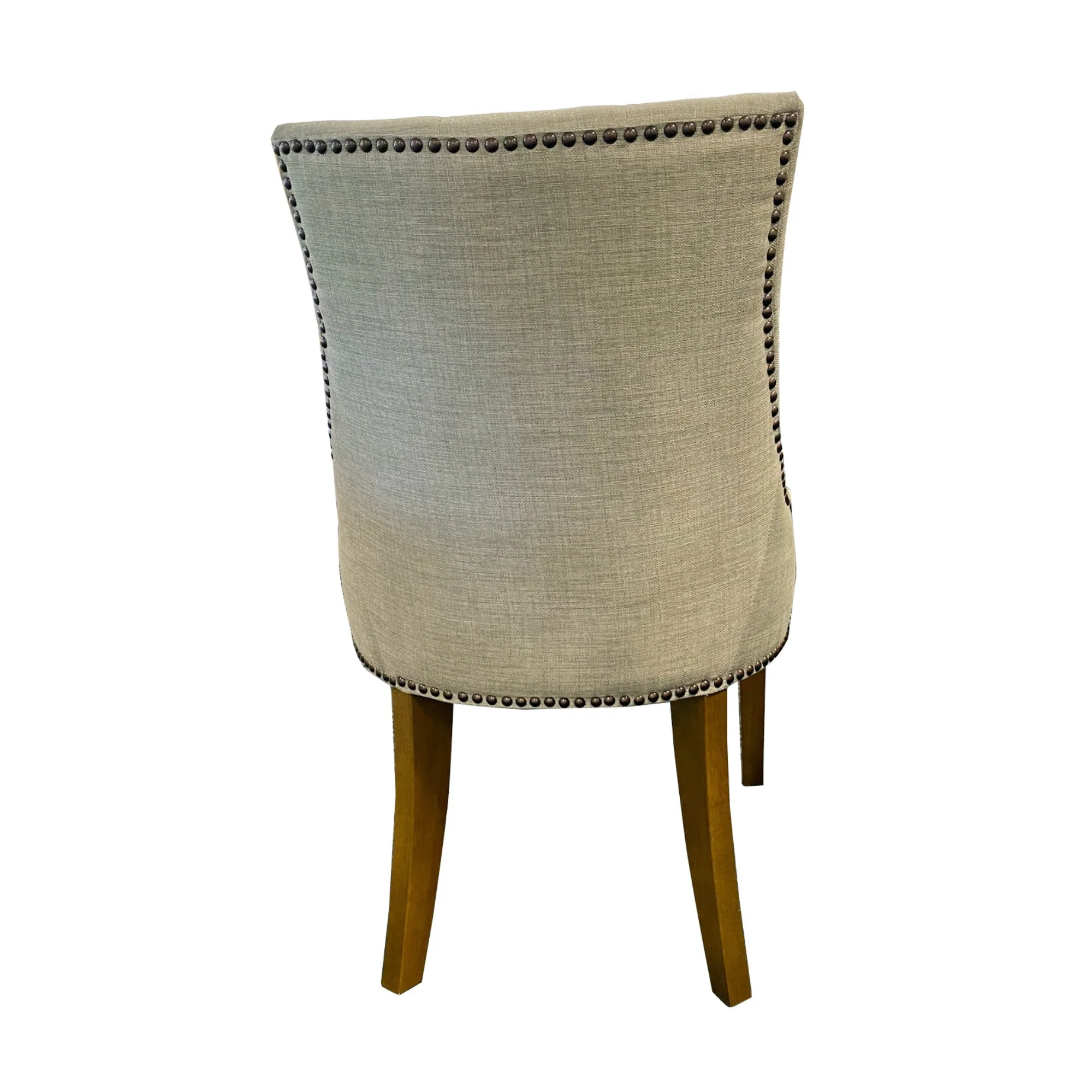 Santa Monte 2pc Fabric Dining Chair Beige - Image 4