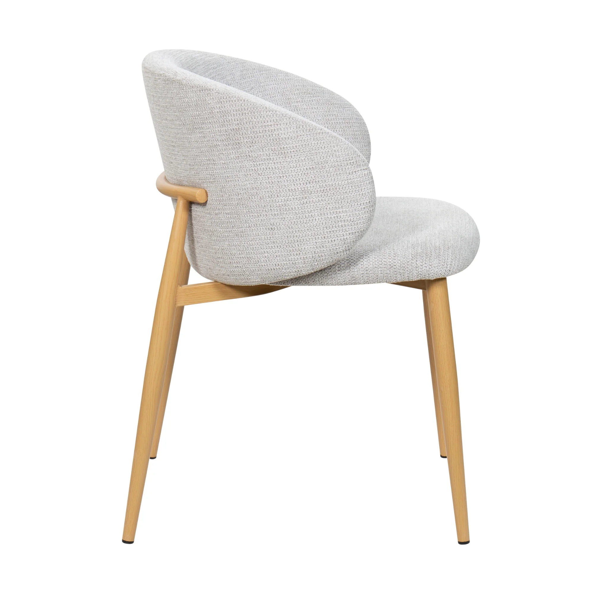 Saturn 2pc Set Dining Chair Oak Grey - Image 4