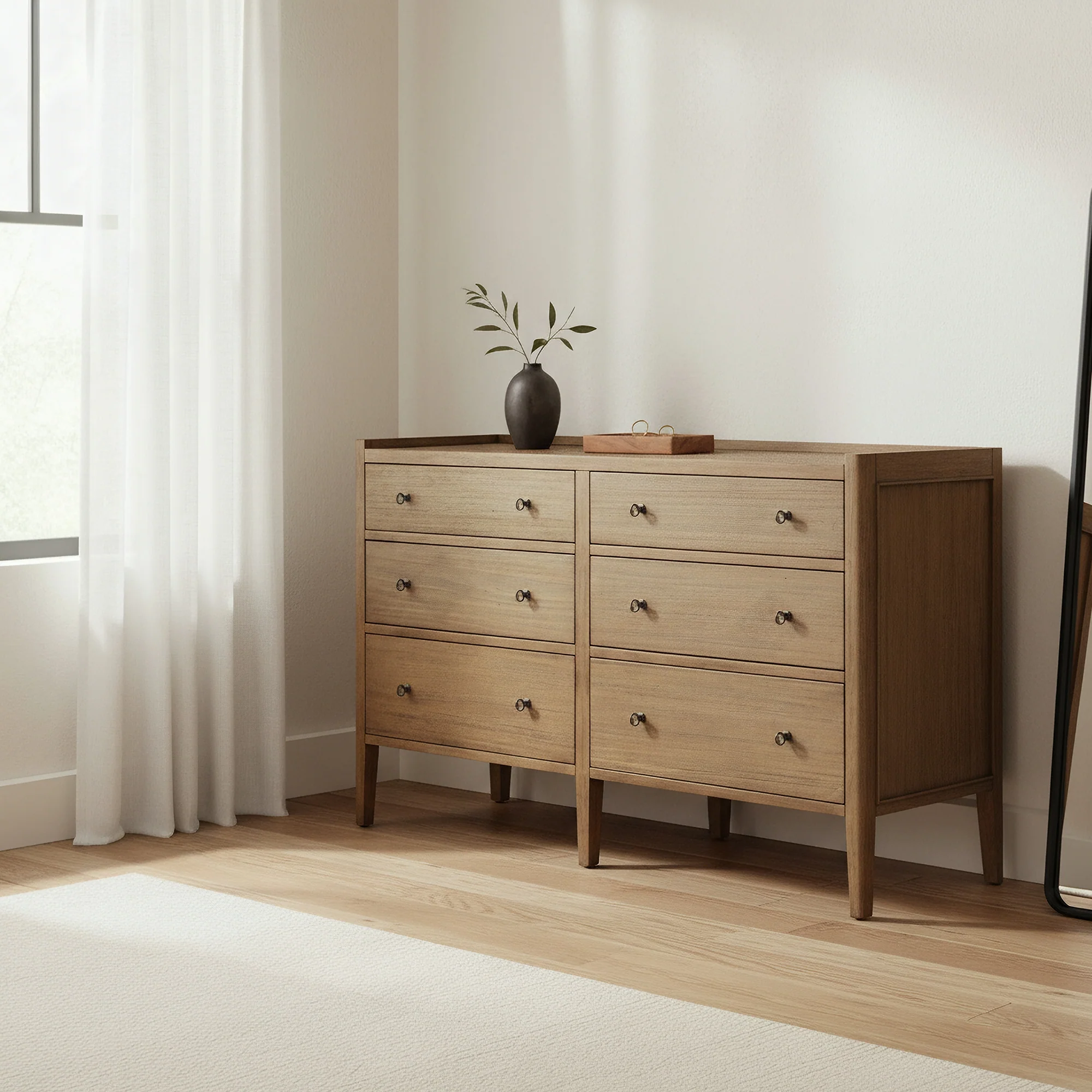 Marina Dresser 6 Drawer Natural - Image 4