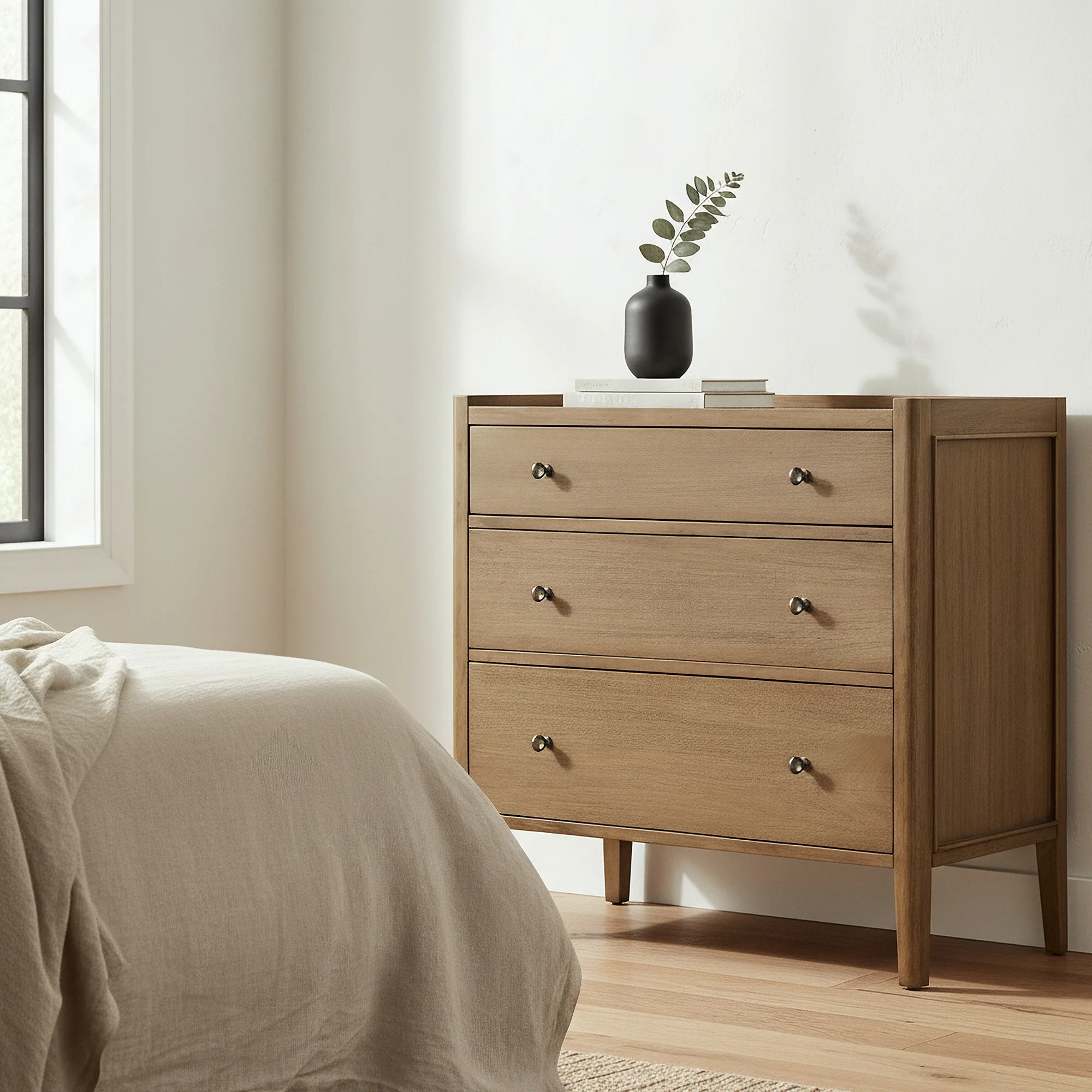 Marina Lowboy 3 Drawer Natural - Image 4
