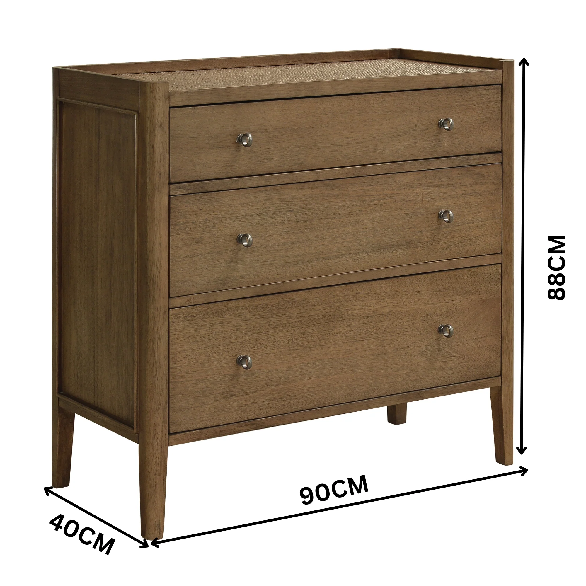Marina Lowboy 3 Drawer Natural - Image 6