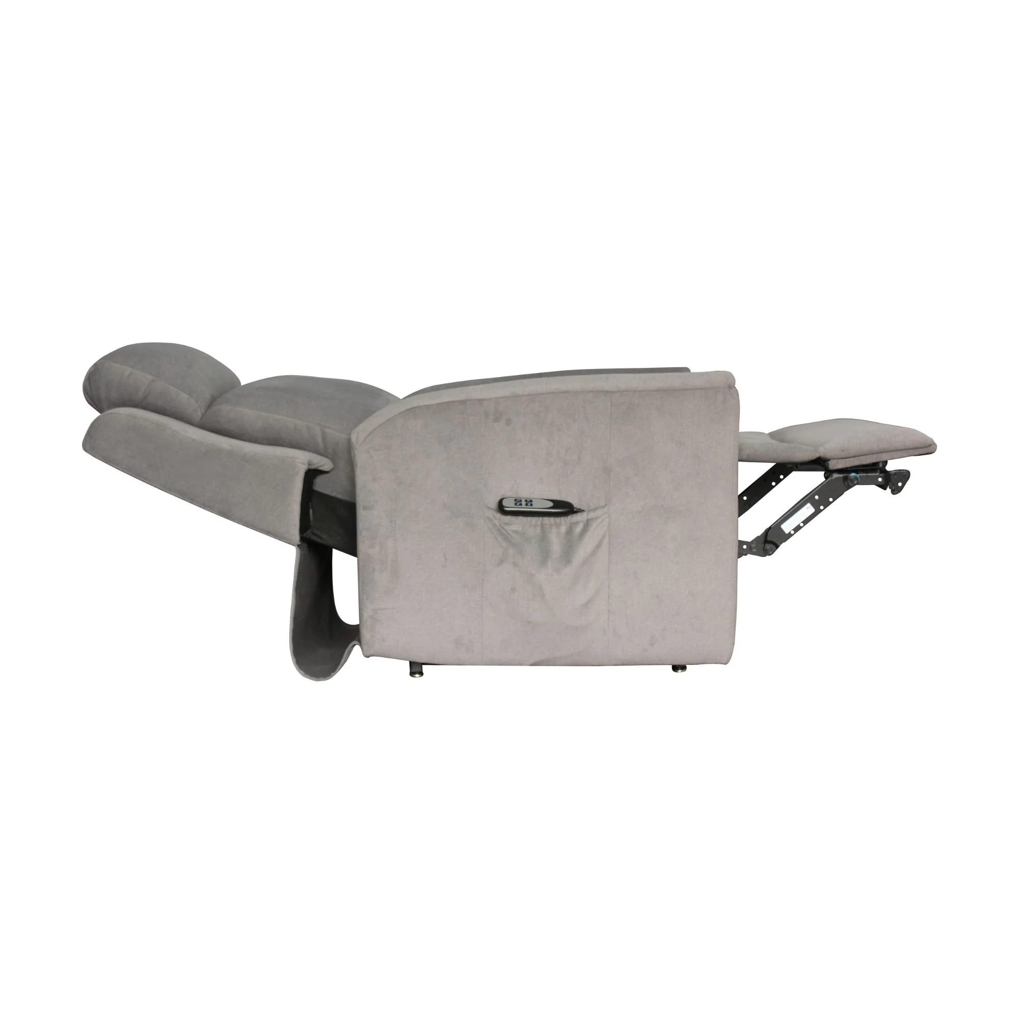 Scott Dual Motor 150kgs Recliner Lift Chair Dark Grey - Image 5