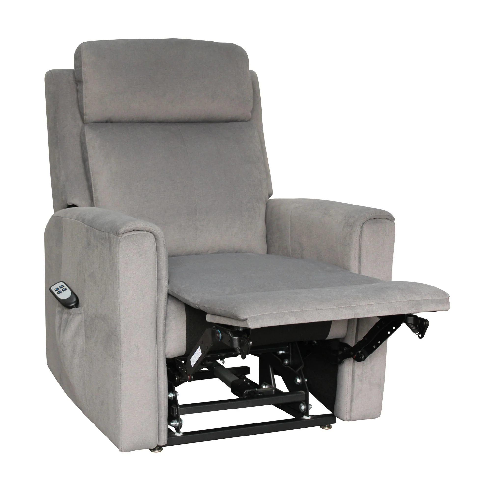 Scott Dual Motor 150kgs Recliner Lift Chair Dark Grey - Image 6