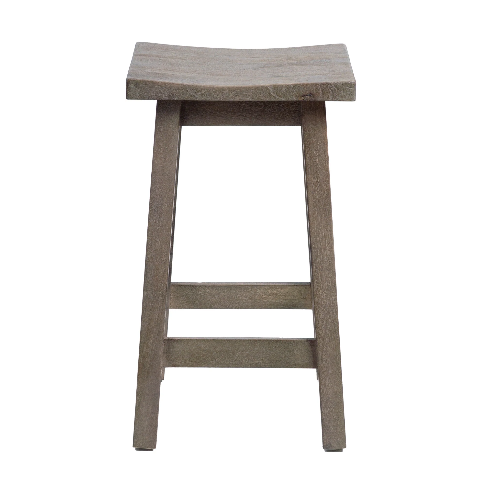 Sensei Kitchen Barstool Timber Bar Chair Stool Wash Grey - Image 3