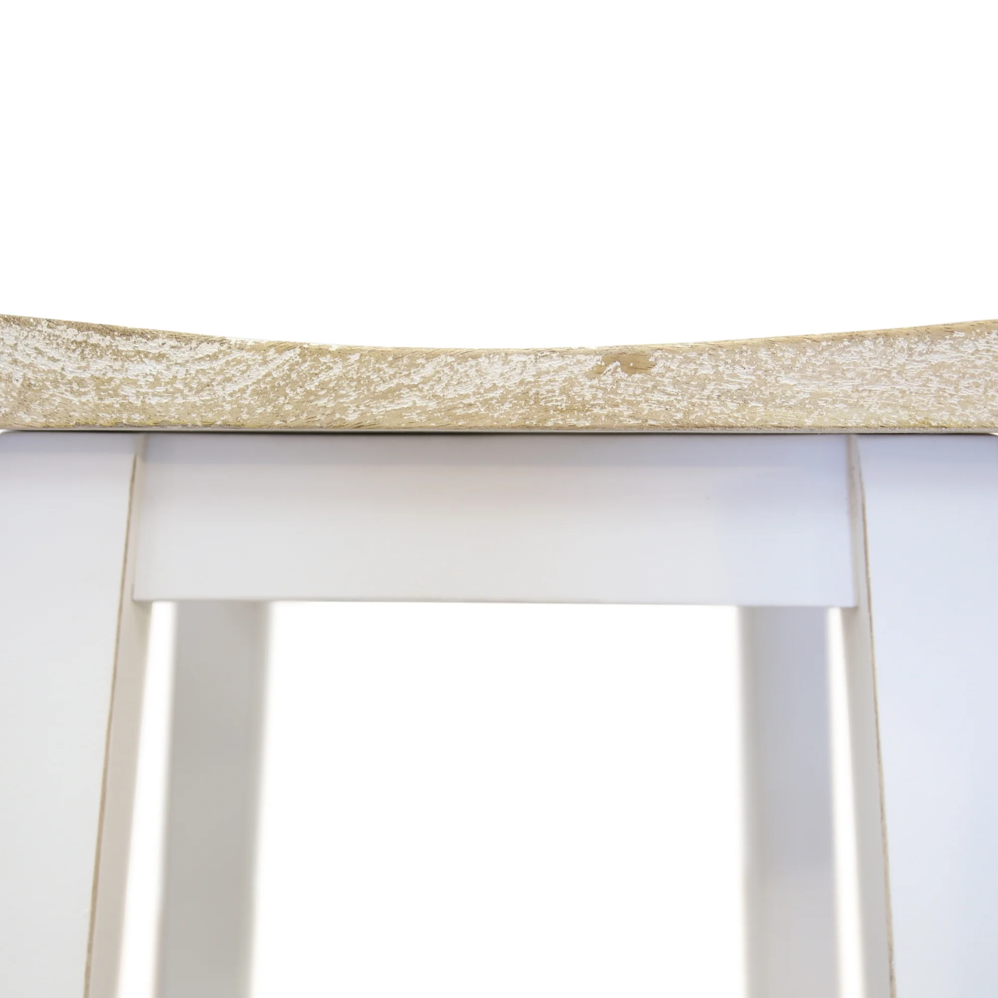 Sensei Kitchen Barstool Timber Bar Chair Stool White Wash Grey - Image 3