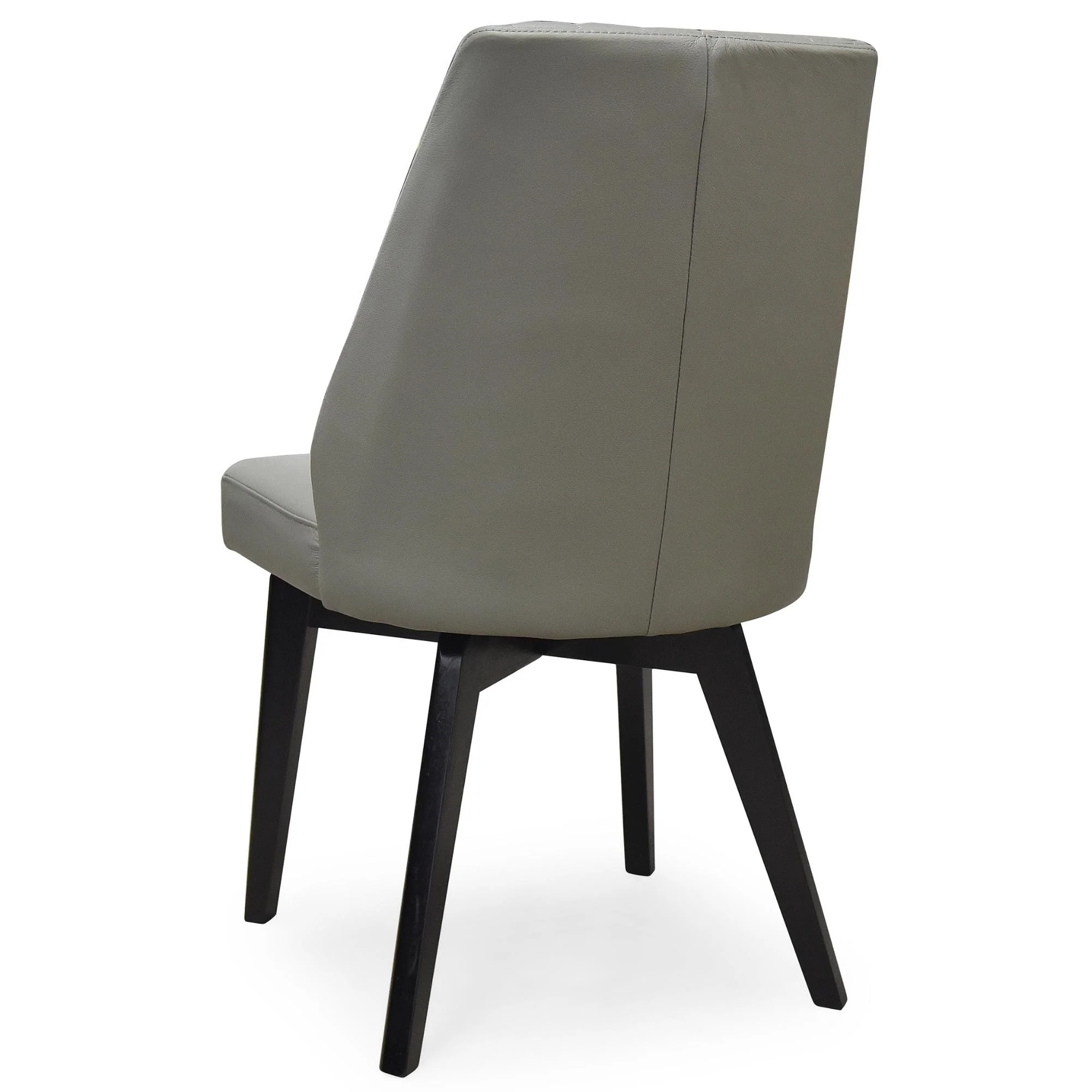 Shelby Set of 2 Leather Dining Chair Grey - Image 5