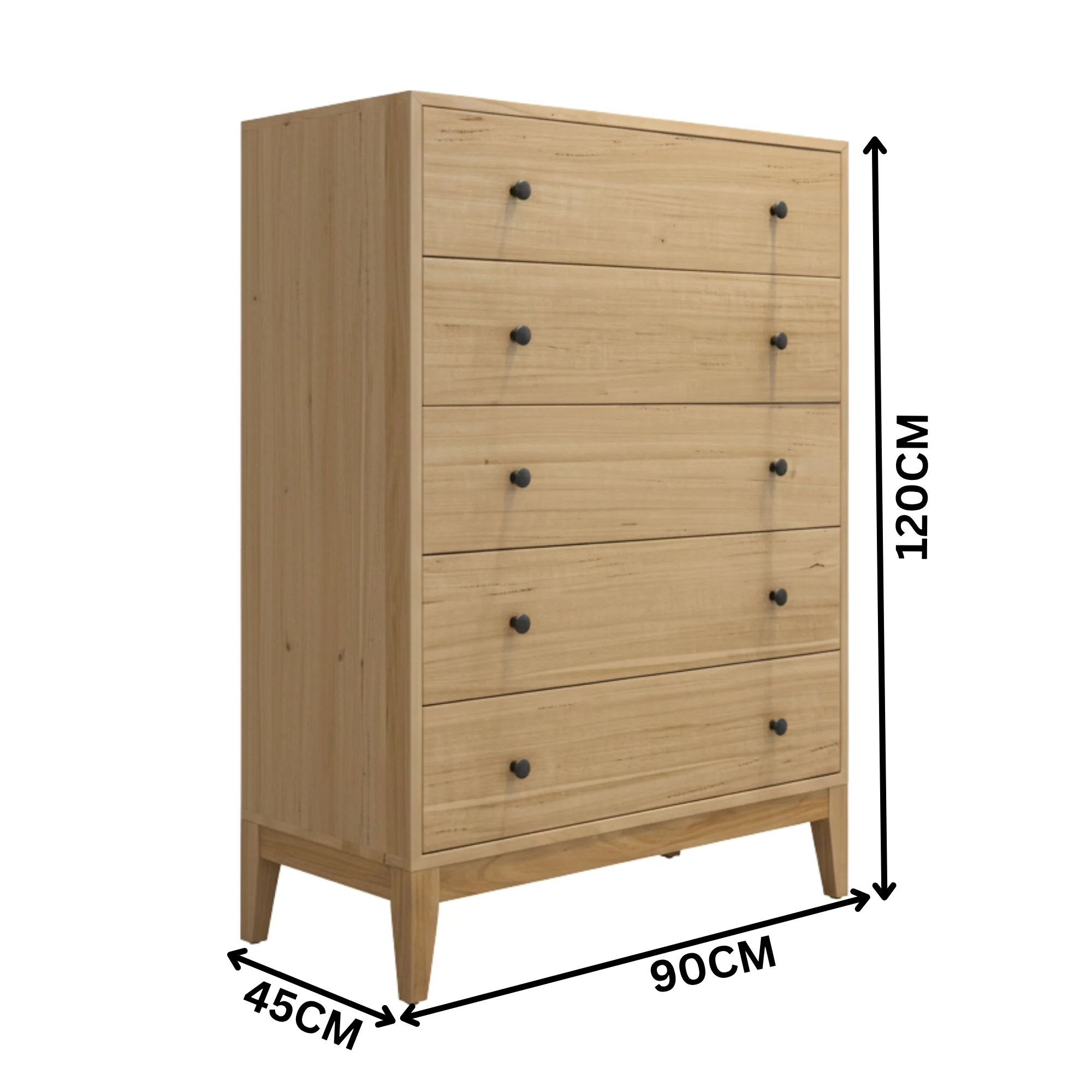 Skandinav Tallboy Cabinet Natural - Image 3
