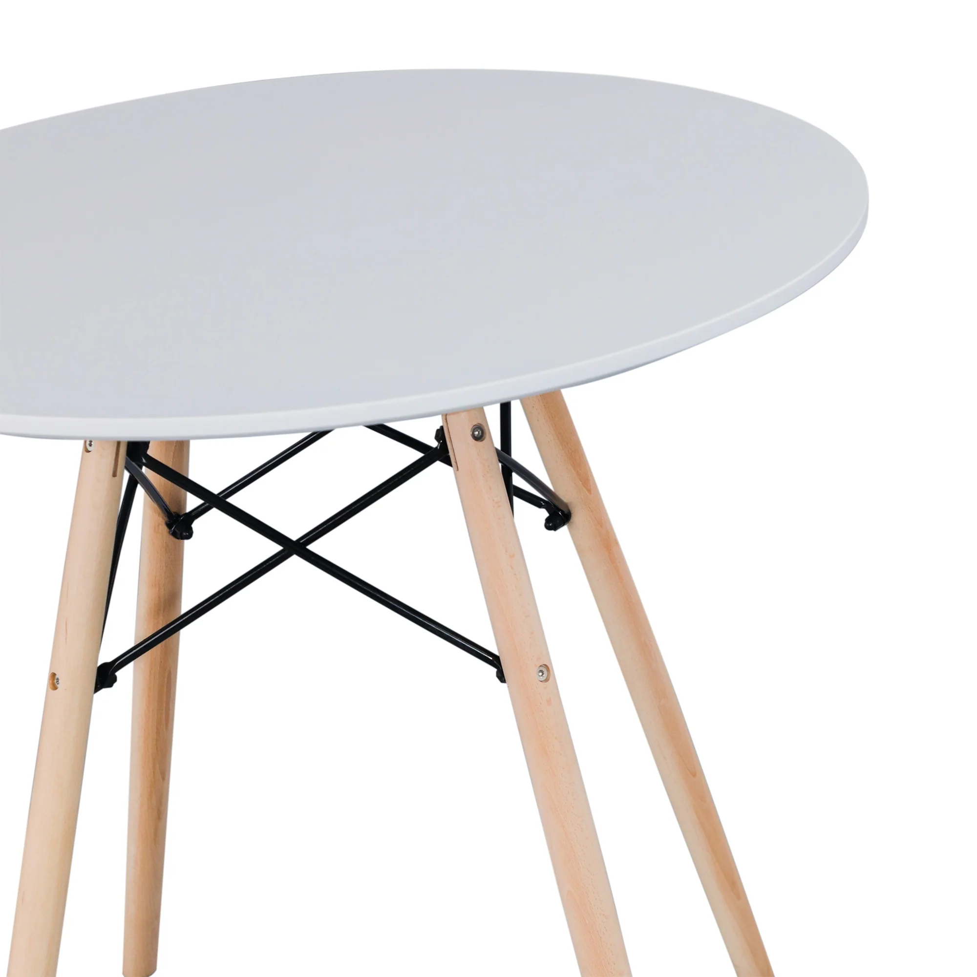 Sokar 100cm Round Dining Table White - Image 4