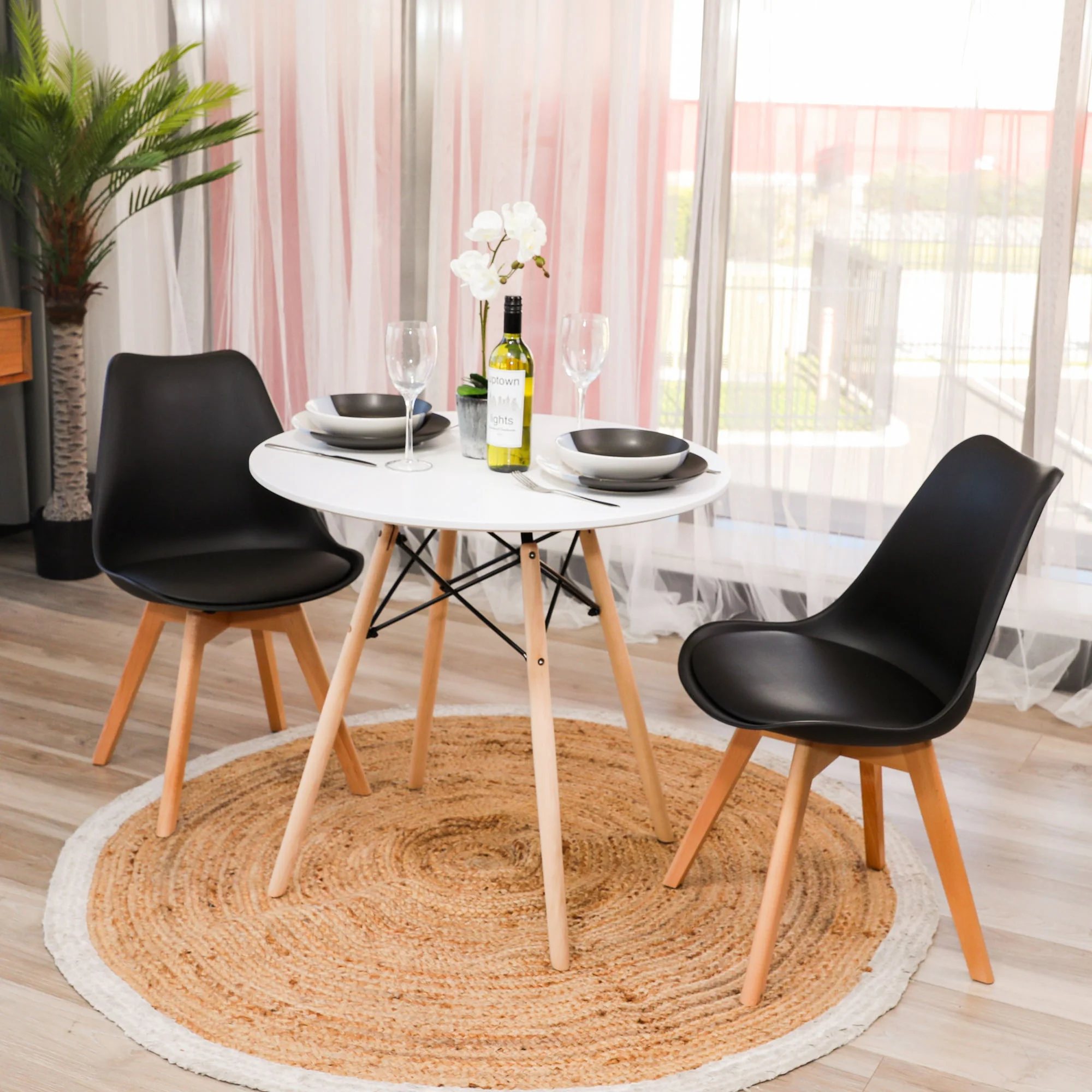 Sokar 80cm Round Dining Table White - Image 6