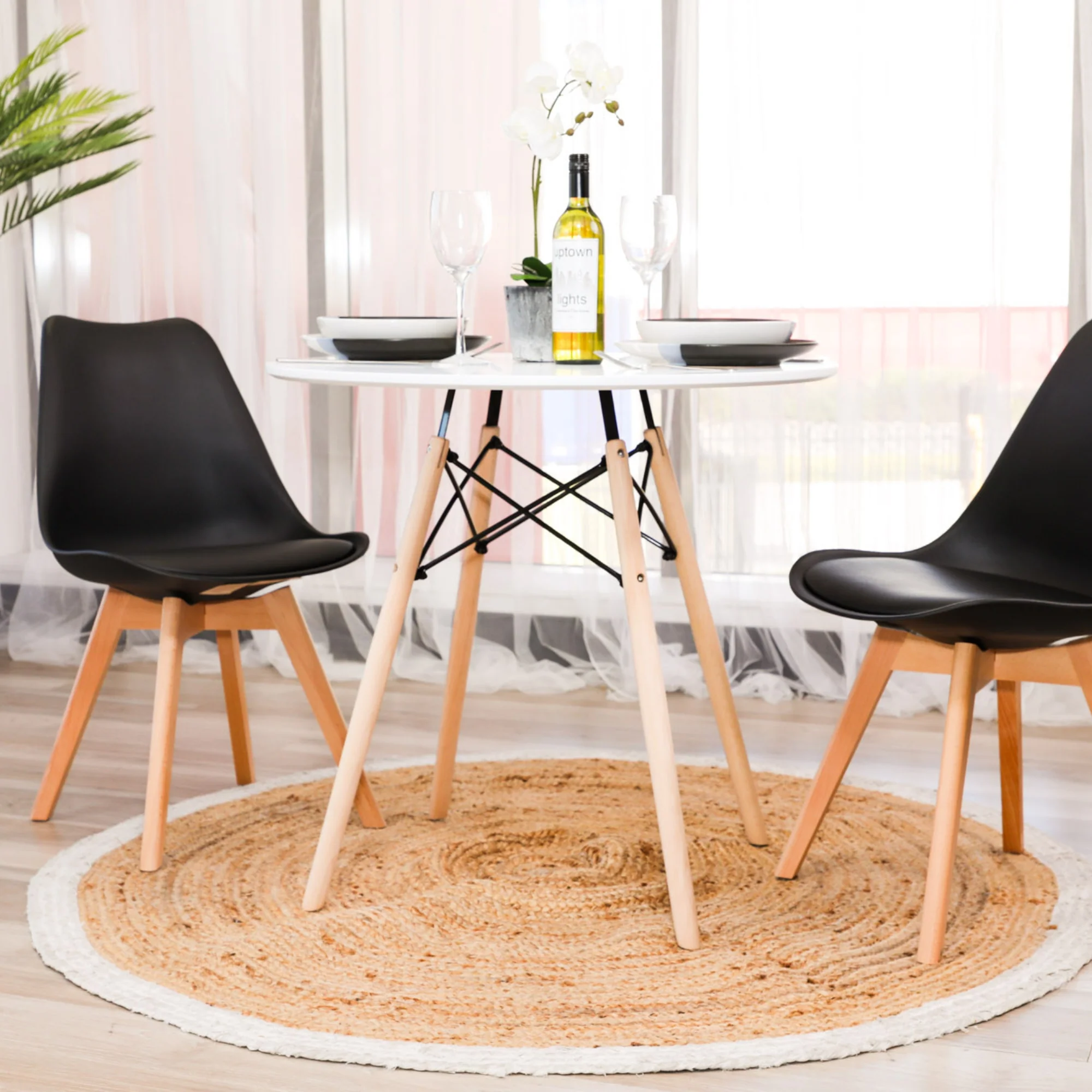 Sokar 80cm Round Dining Table White - Image 7