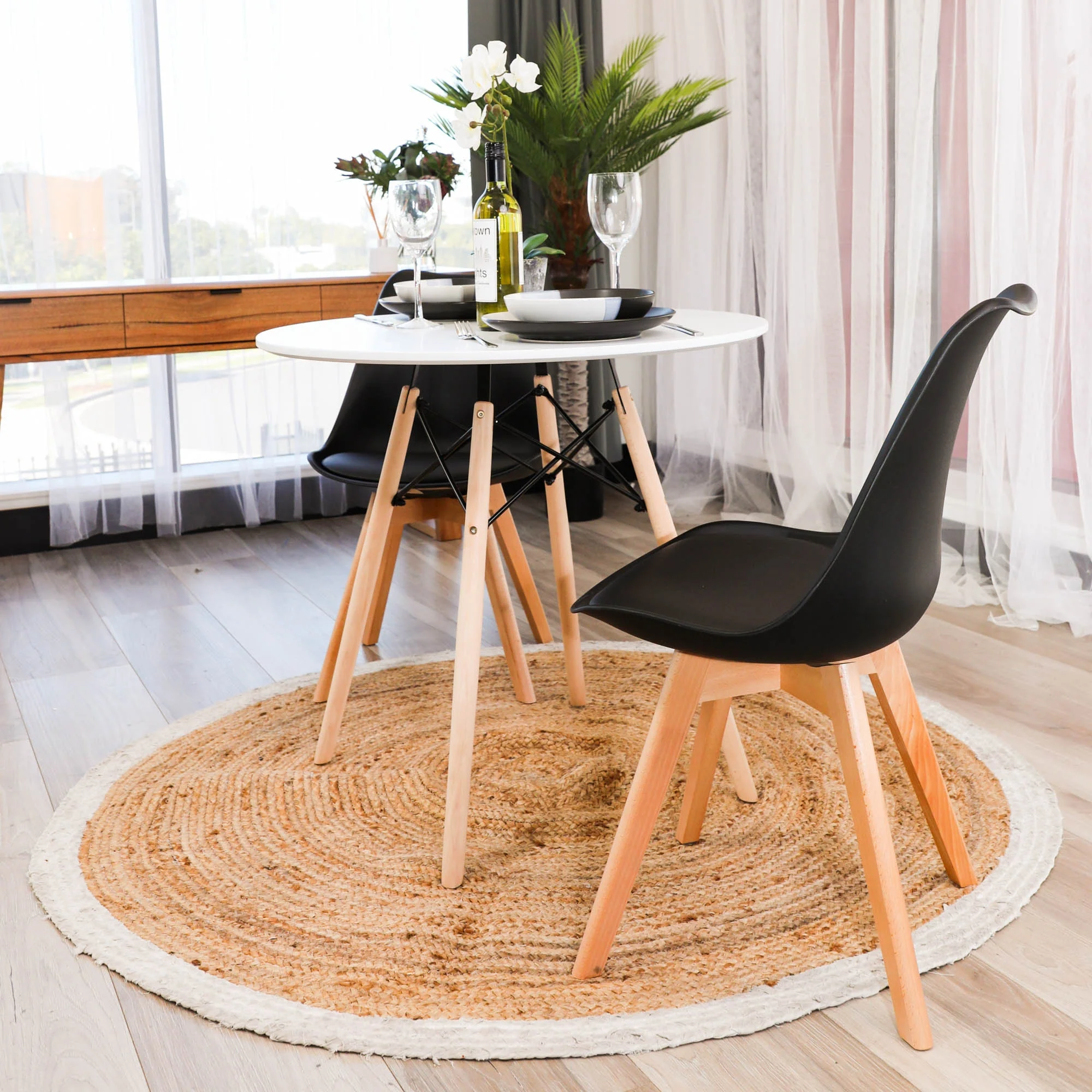 Sokar 80cm Round Dining Table White - Image 8