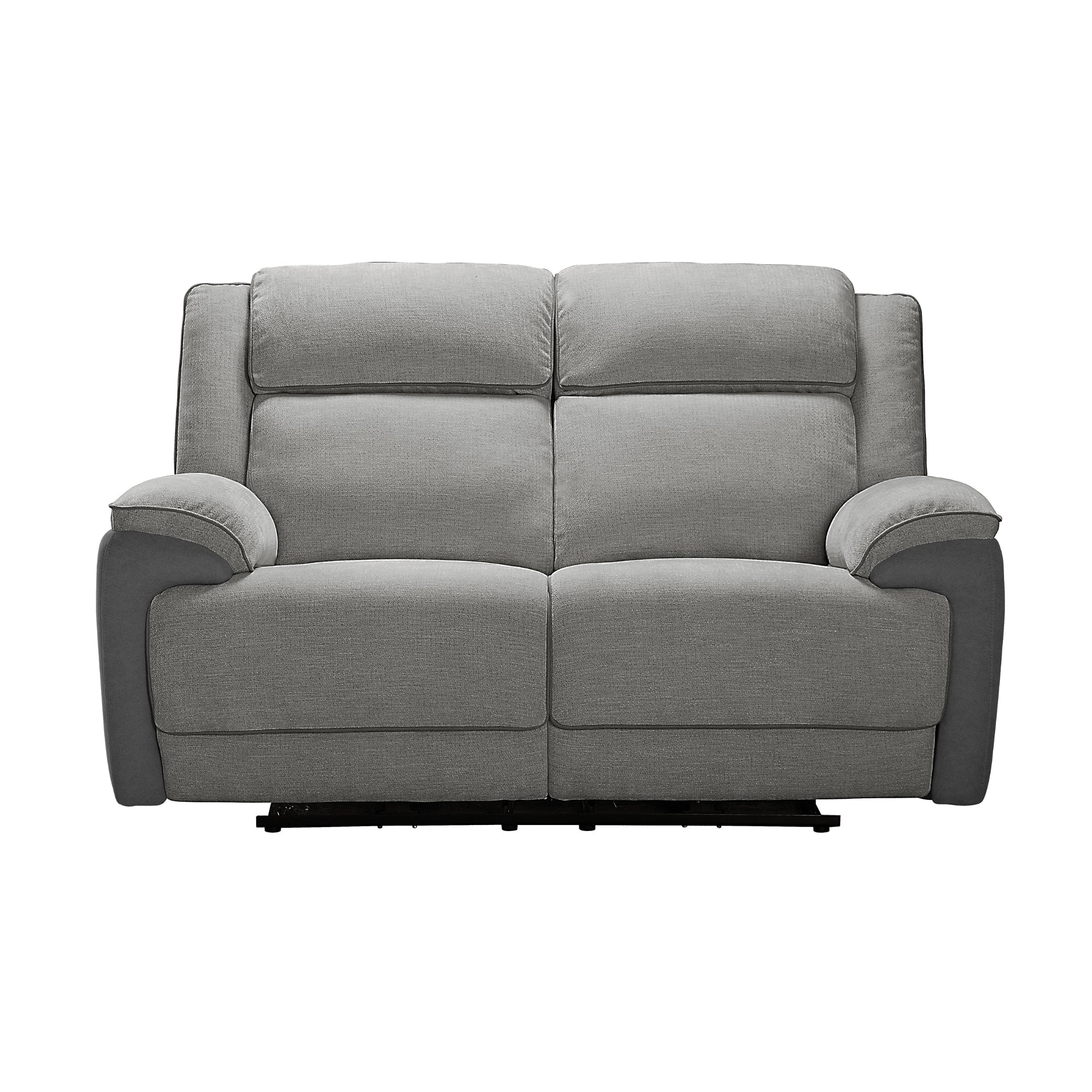 Southwest 2 Seater Electric Recliner Fabric Sofa Lounge Graphite Grey - Image 2