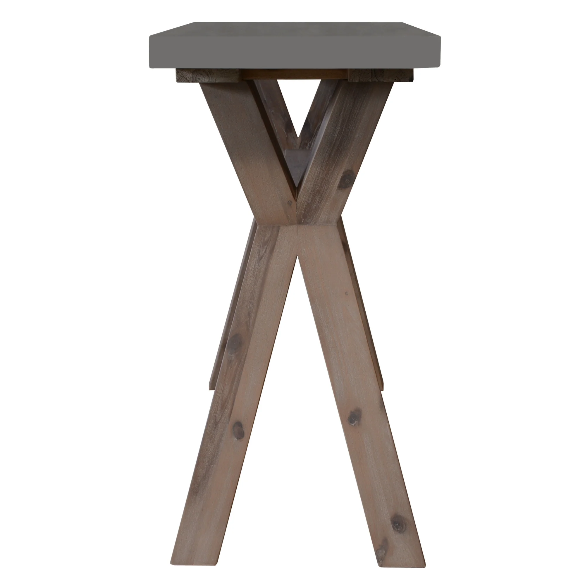 Stony 130cm Console Table with Concrete Top - Image 3