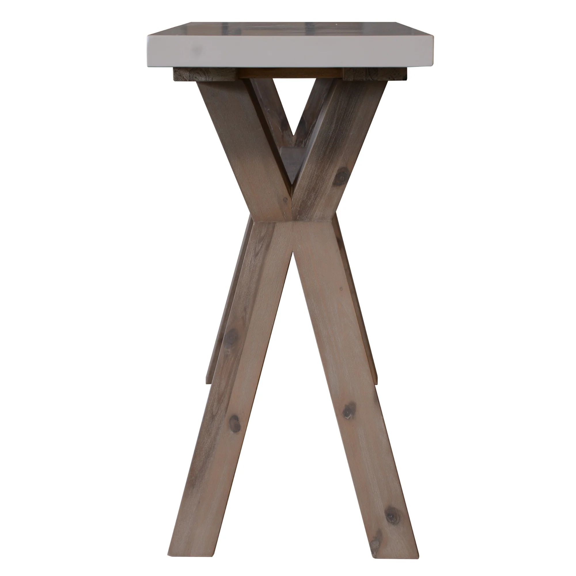 Stony 130cm Console Table with Concrete Top - Image 7