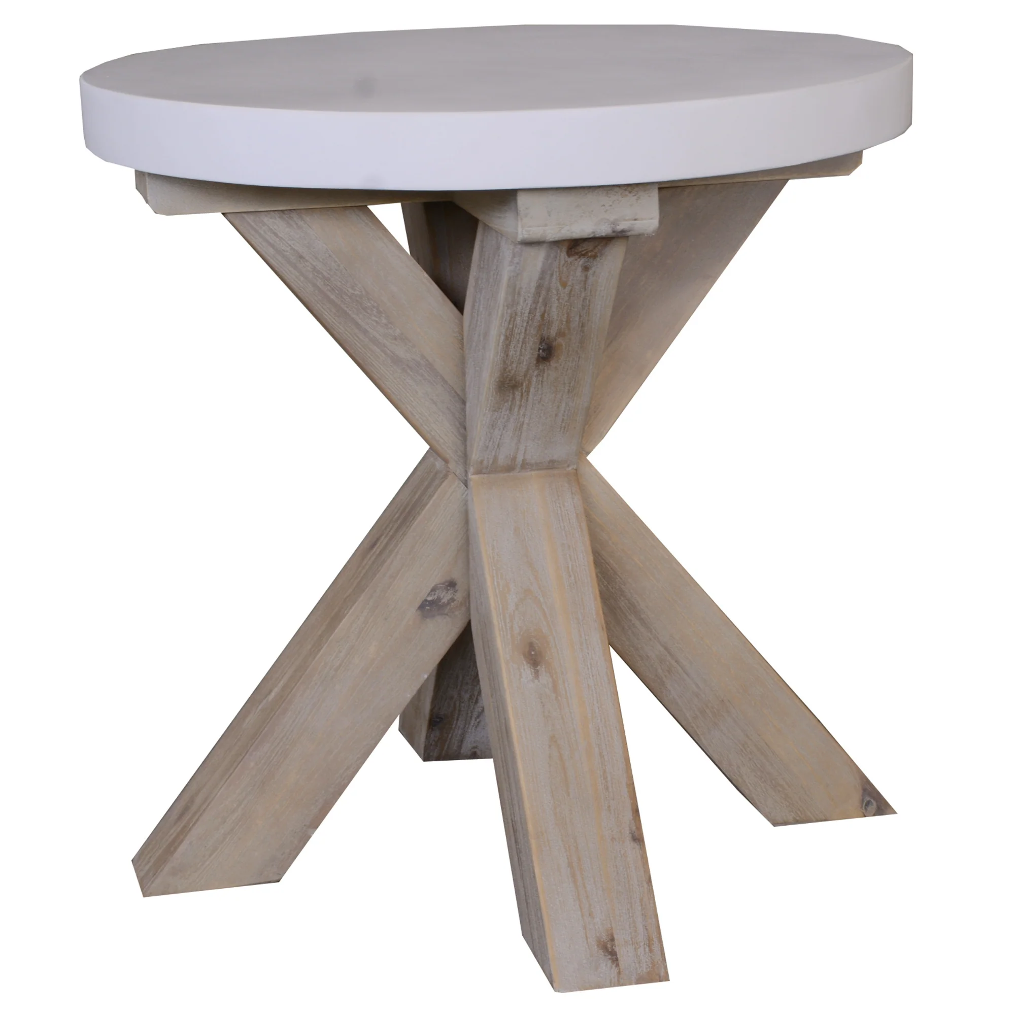 Stony Lamp Table with Concrete Top - Image 13
