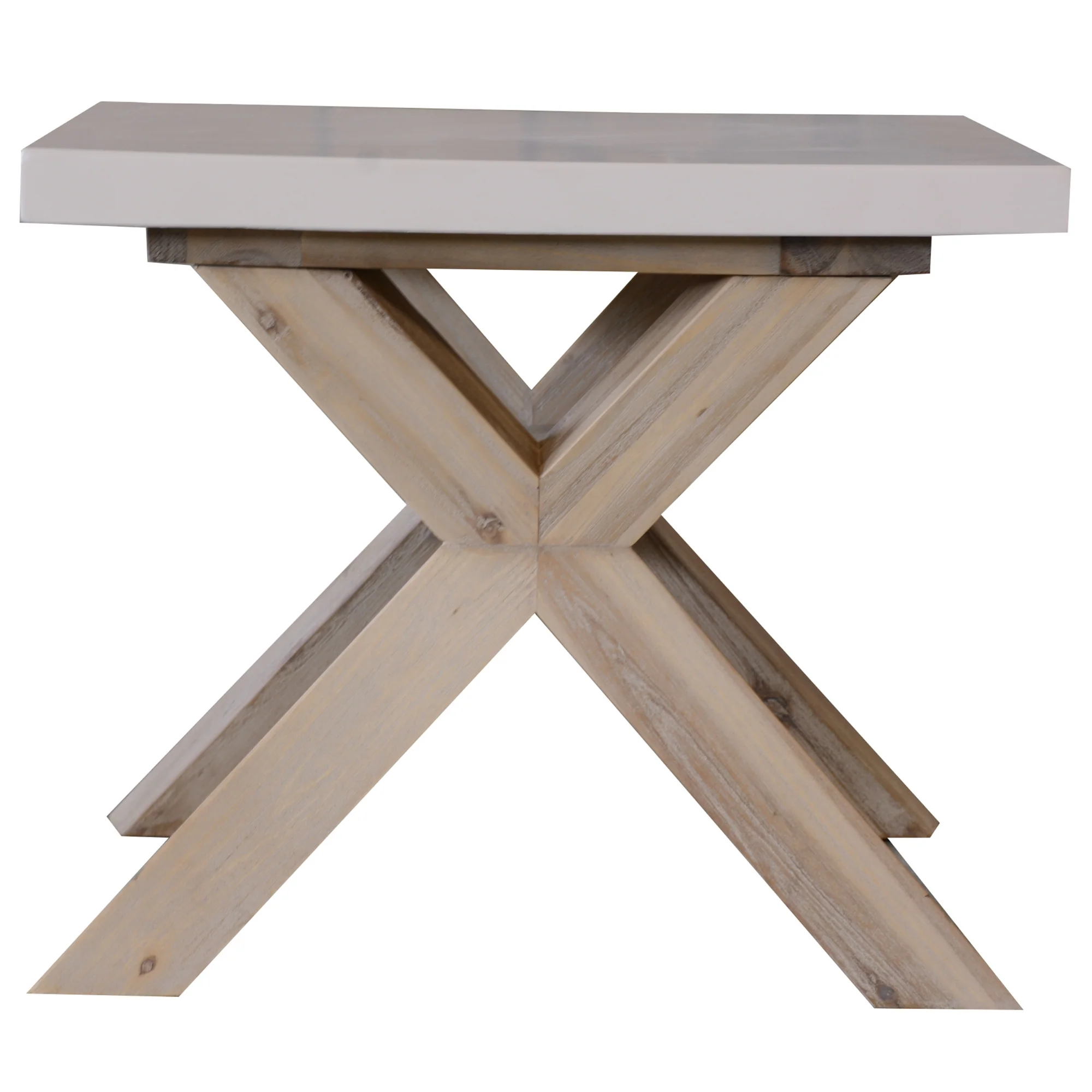 Stony Lamp Table with Concrete Top - Image 4