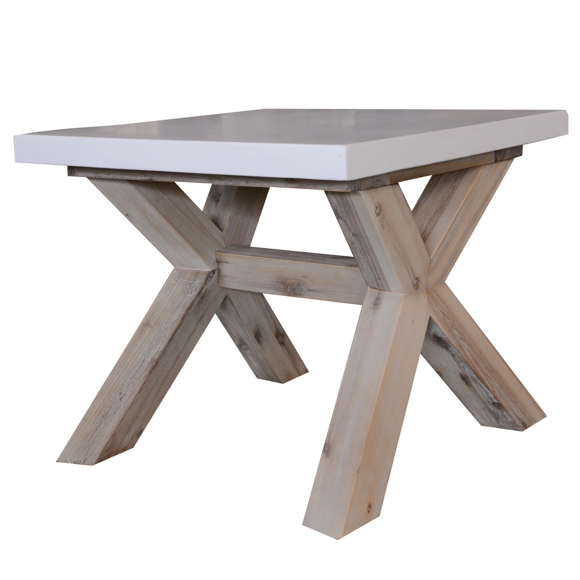 Stony Lamp Table with Concrete Top - Image 6