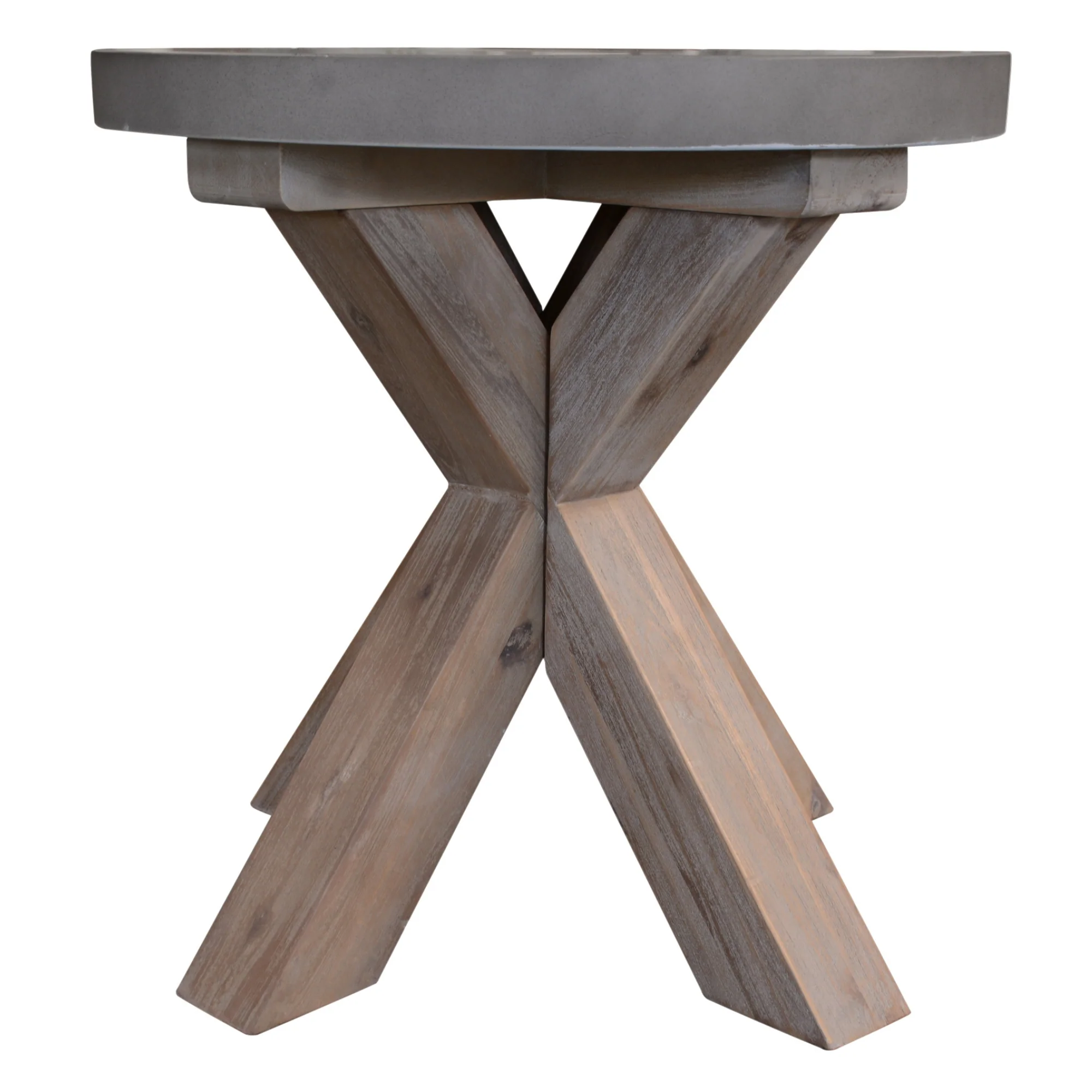 Stony Lamp Table with Concrete Top - Image 8