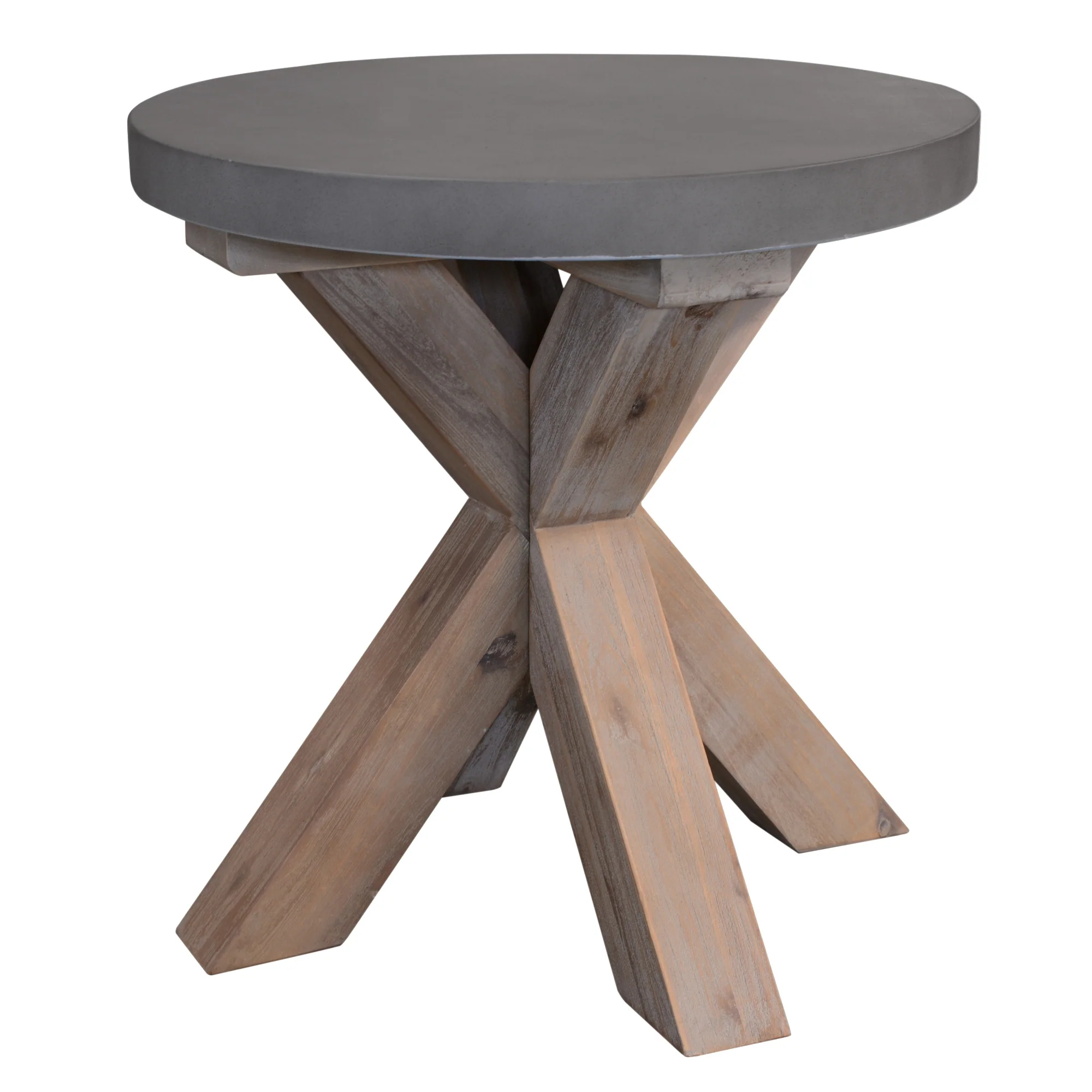 Stony Lamp Table with Concrete Top - Image 9