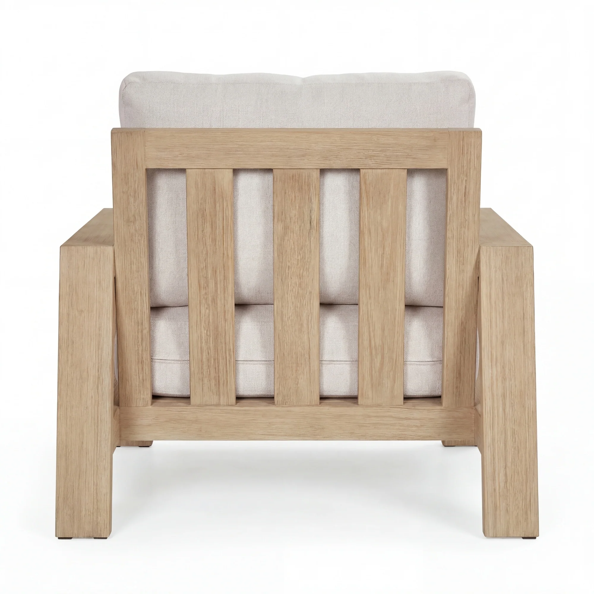 Stud 1 Seater Outdoor Sofa Lounge Chair White Wash - Image 7