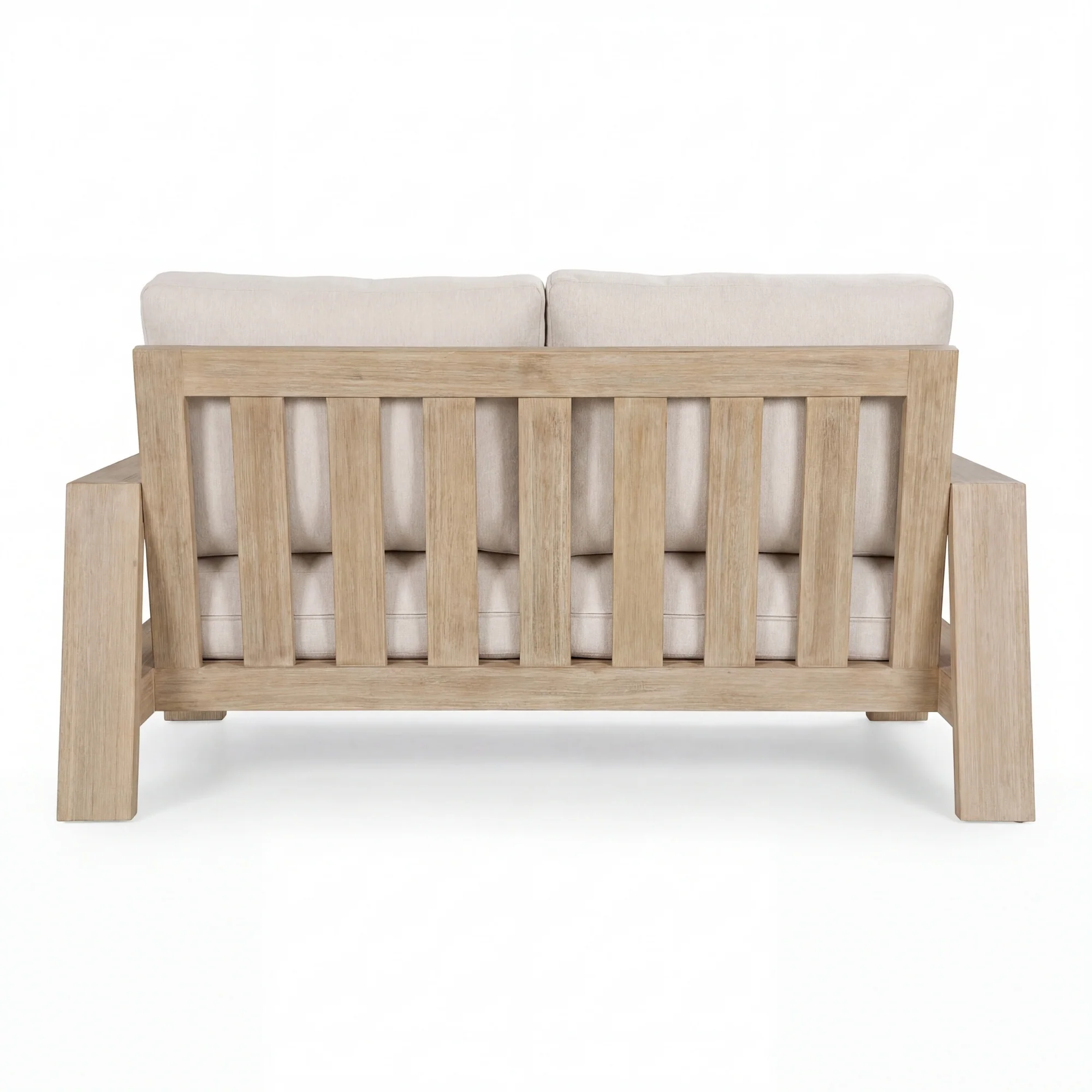 Stud 2 Seater Outdoor Sofa Lounge White Wash - Image 7