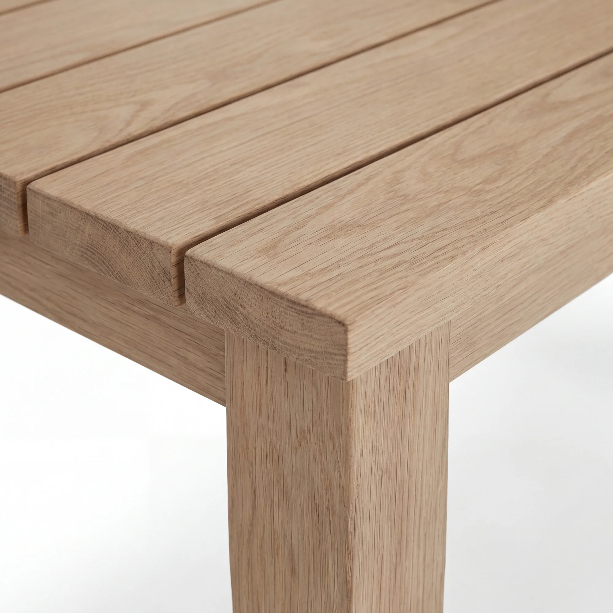 Stud 220cm Outdoor Dining Table White Wash - Image 7