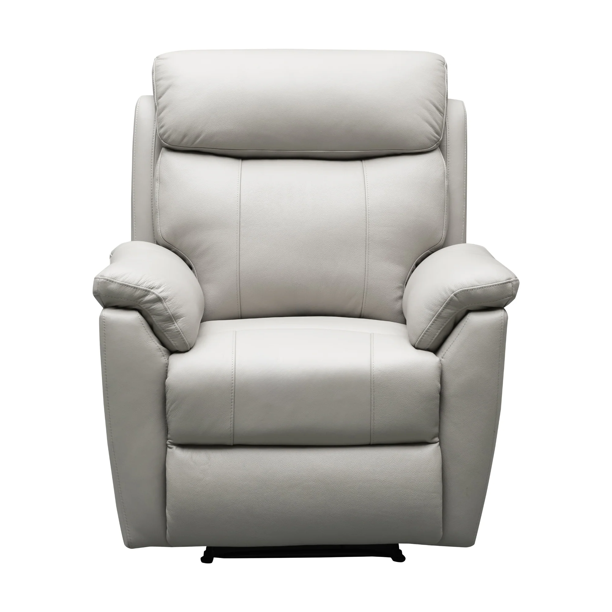 Sundance 3+1+1 Seater Set Recliner Split Leather Lounge Chair Light Grey - Image 5