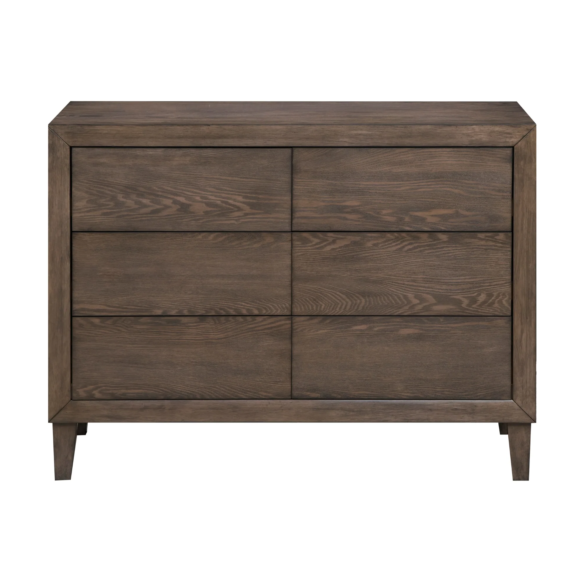 Suno Double Bedroom Suite Bed Frame Bedside Dresser Set Dark Grey - Image 4
