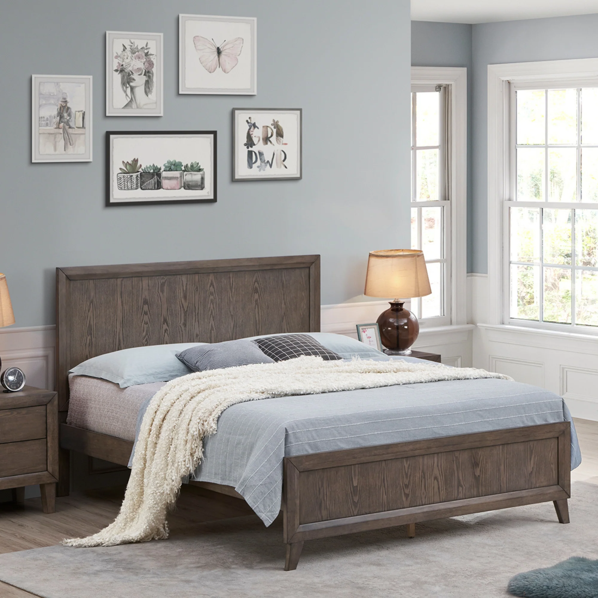 Suno King Single Bed Frame Dark Grey - Image 2