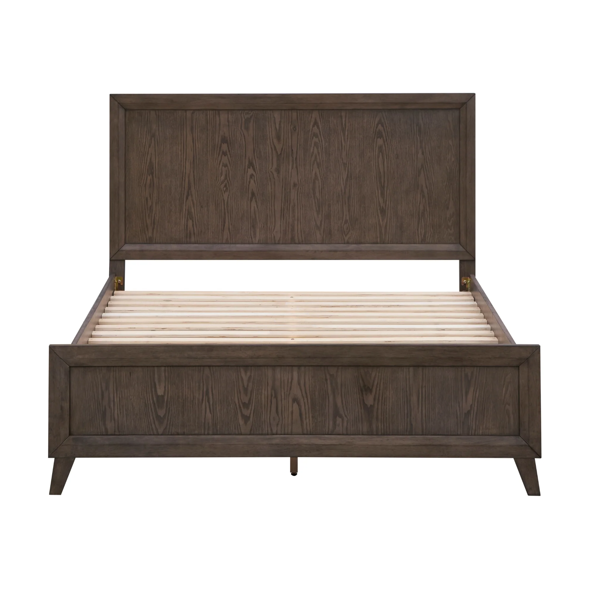 Suno King Single Bedroom Suite Bed Frame Bedside Dresser Set Dark Grey - Image 3