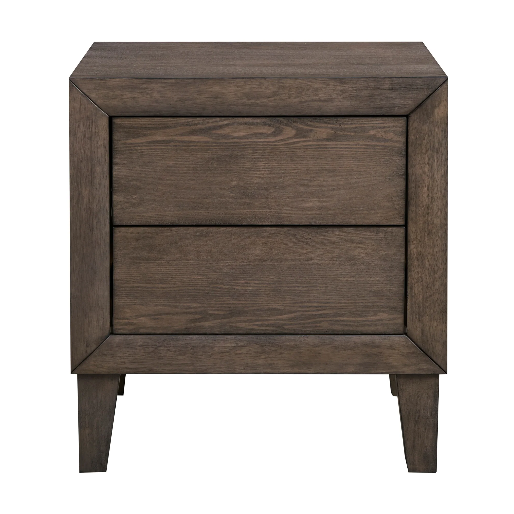 Suno King Single Bedroom Suite Bed Frame Bedside Dresser Set Dark Grey - Image 5