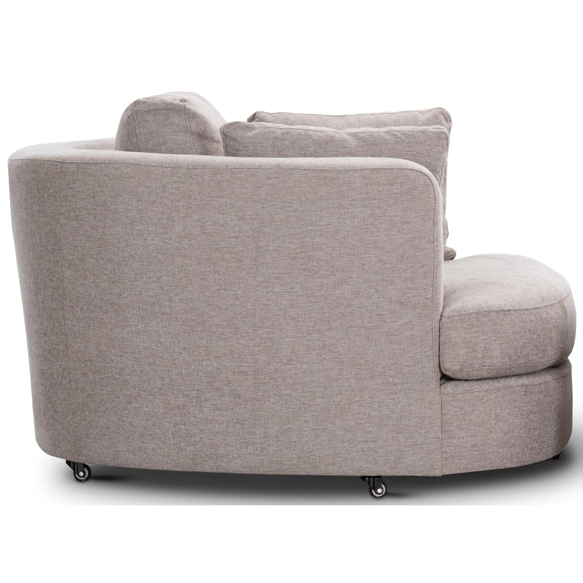Sunshine Swivel Accent Chair Steel Grey - Image 3