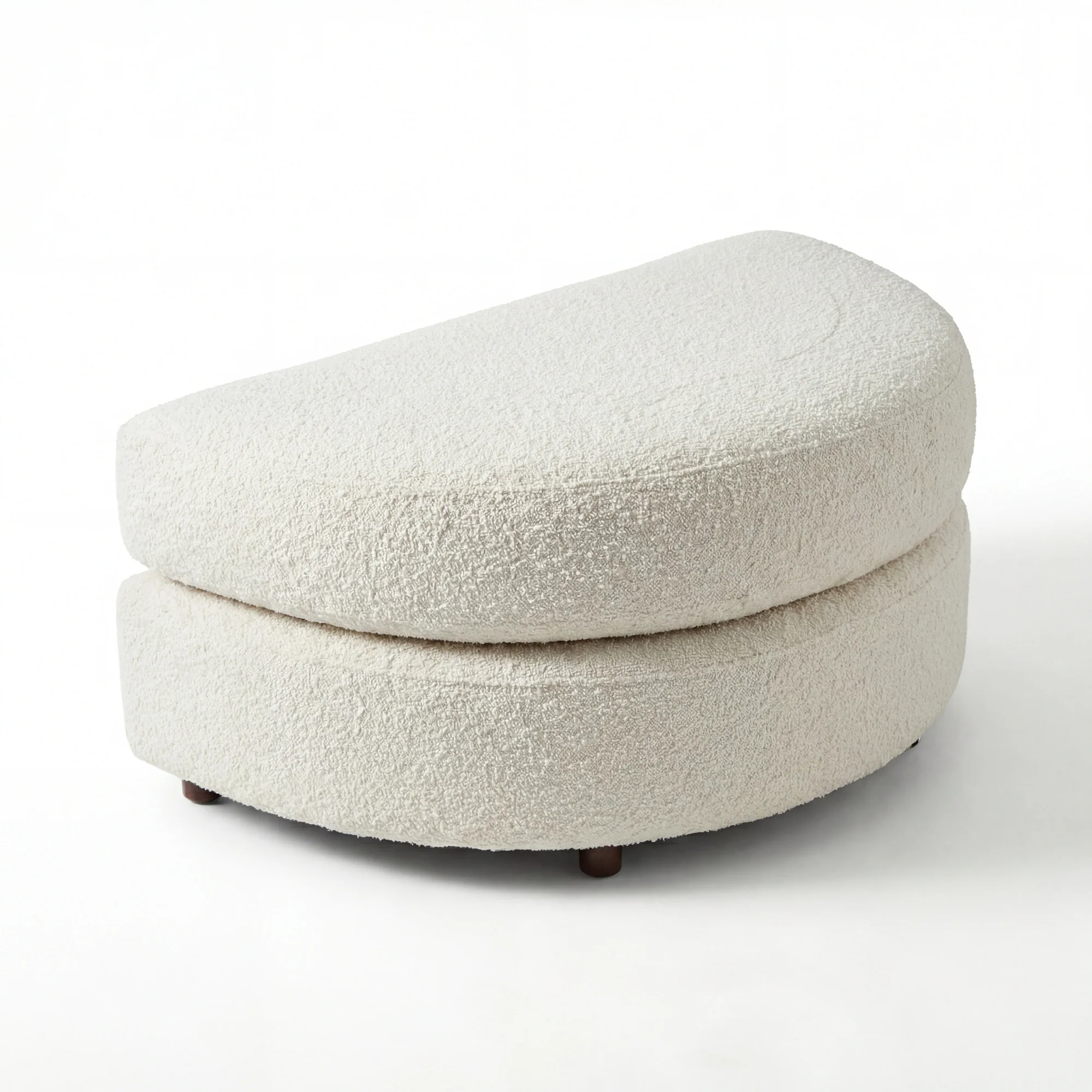 Sunshine Swivel Accent Chair with Ottoman Snow White - Image 7